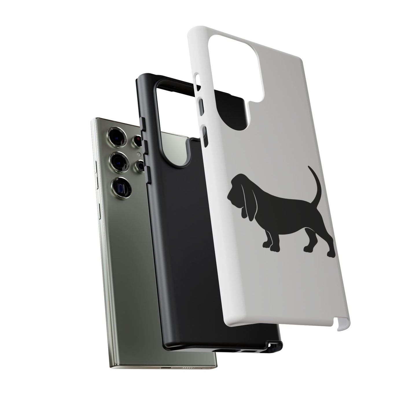 Basset Hound Silhouette Samsung Case