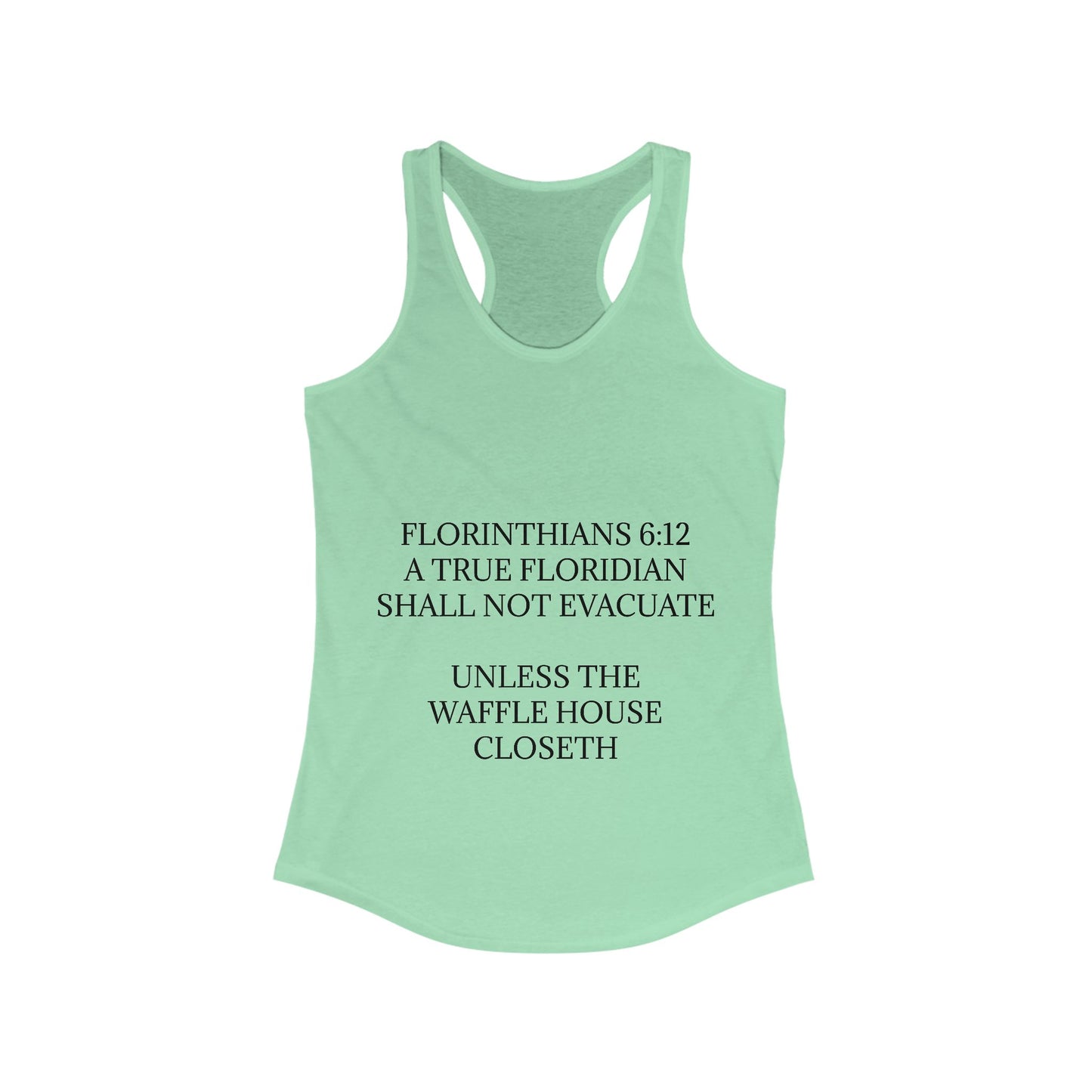 Florinthians 6:12 Women's Racerback Tank