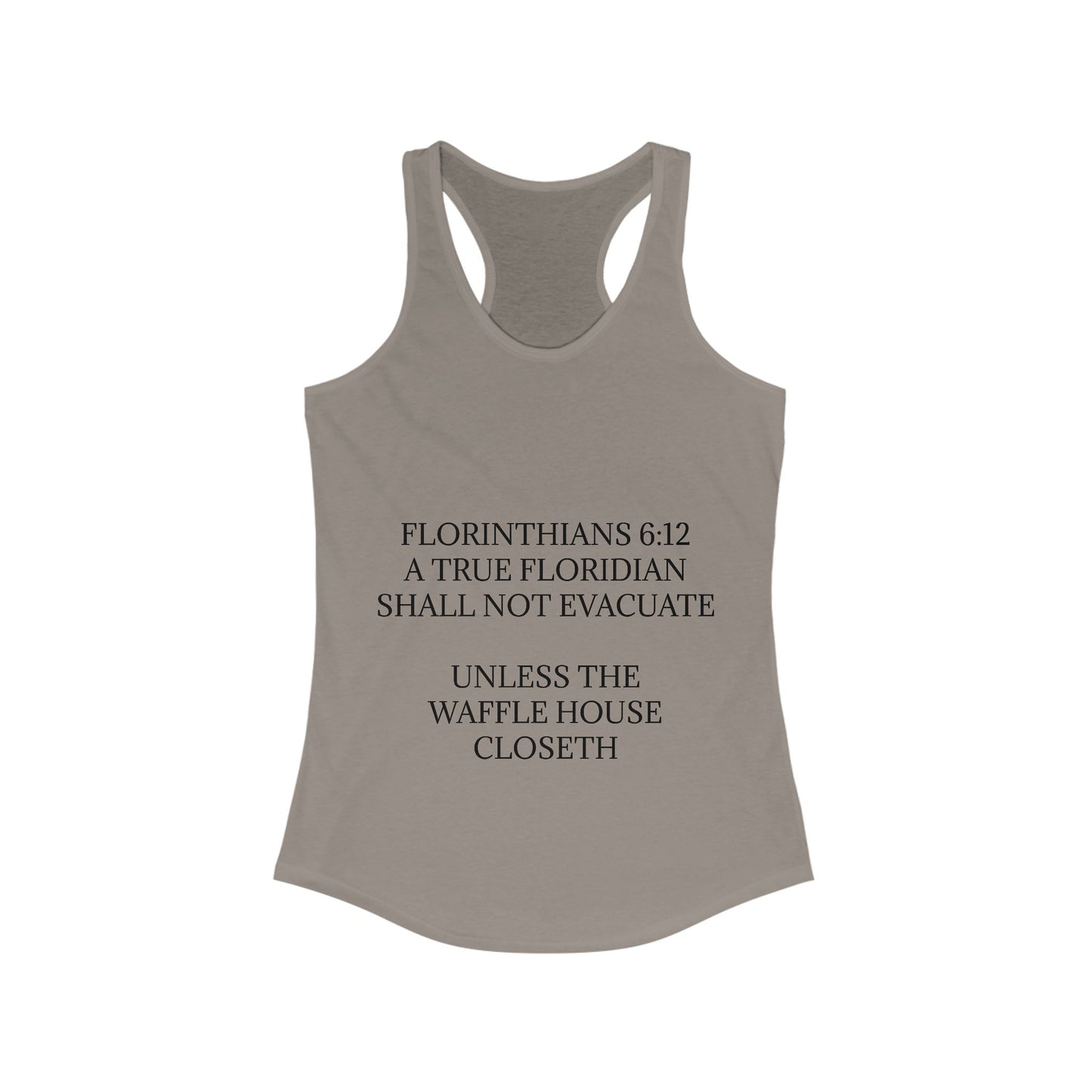 Florinthians 6:12 Women's Racerback Tank