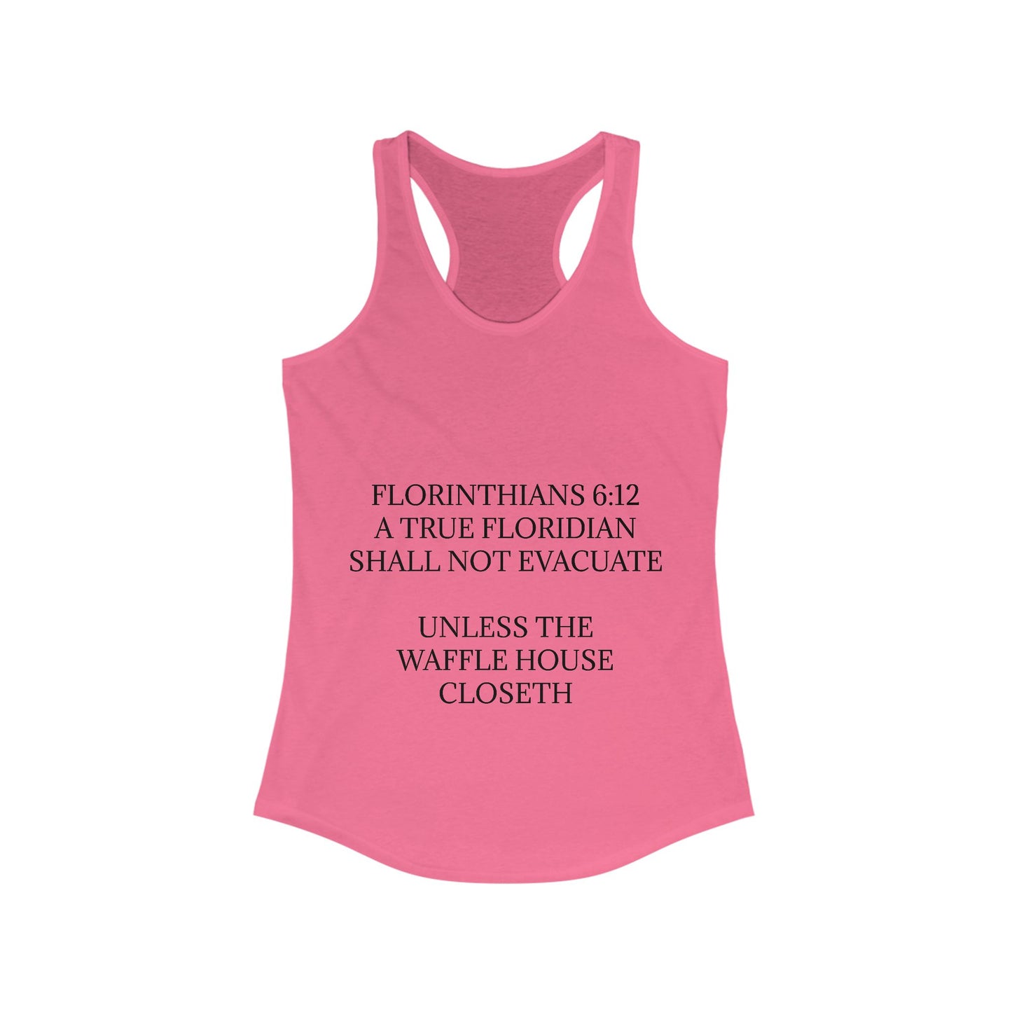 Florinthians 6:12 Women's Racerback Tank
