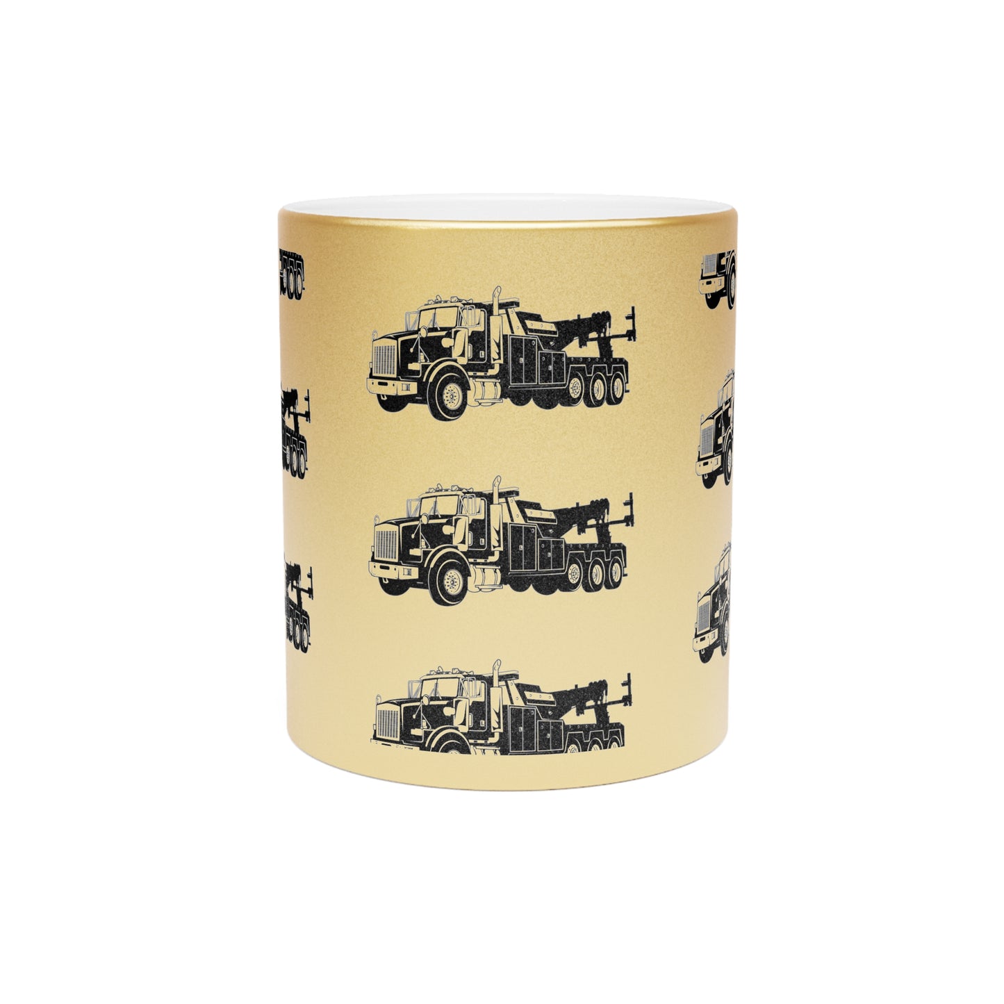 Heavy Tow Truck Metallic Coffee Mug