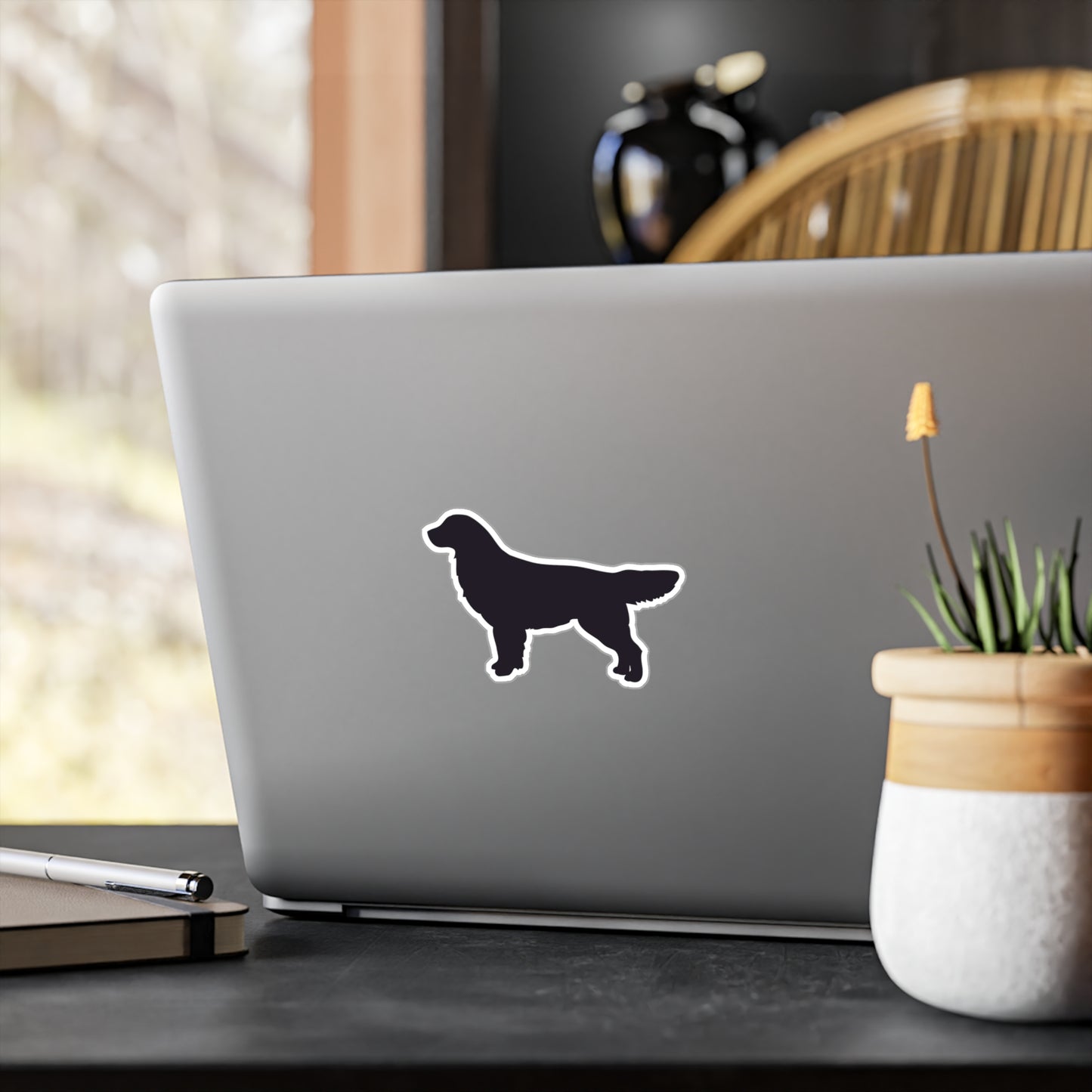 Golden Silhouette Vinyl Decal