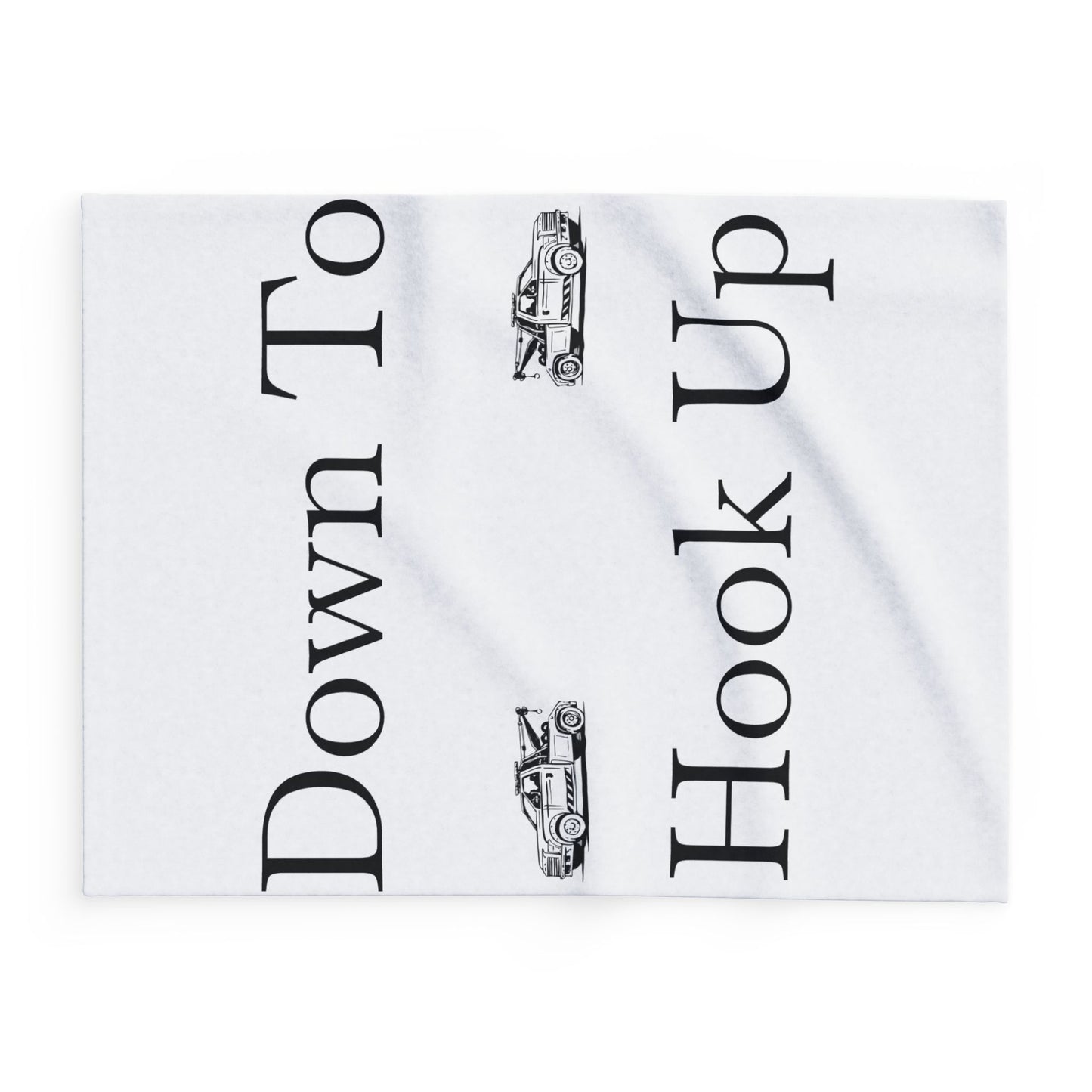 Down To Hook Up Arctic Fleece Blanket