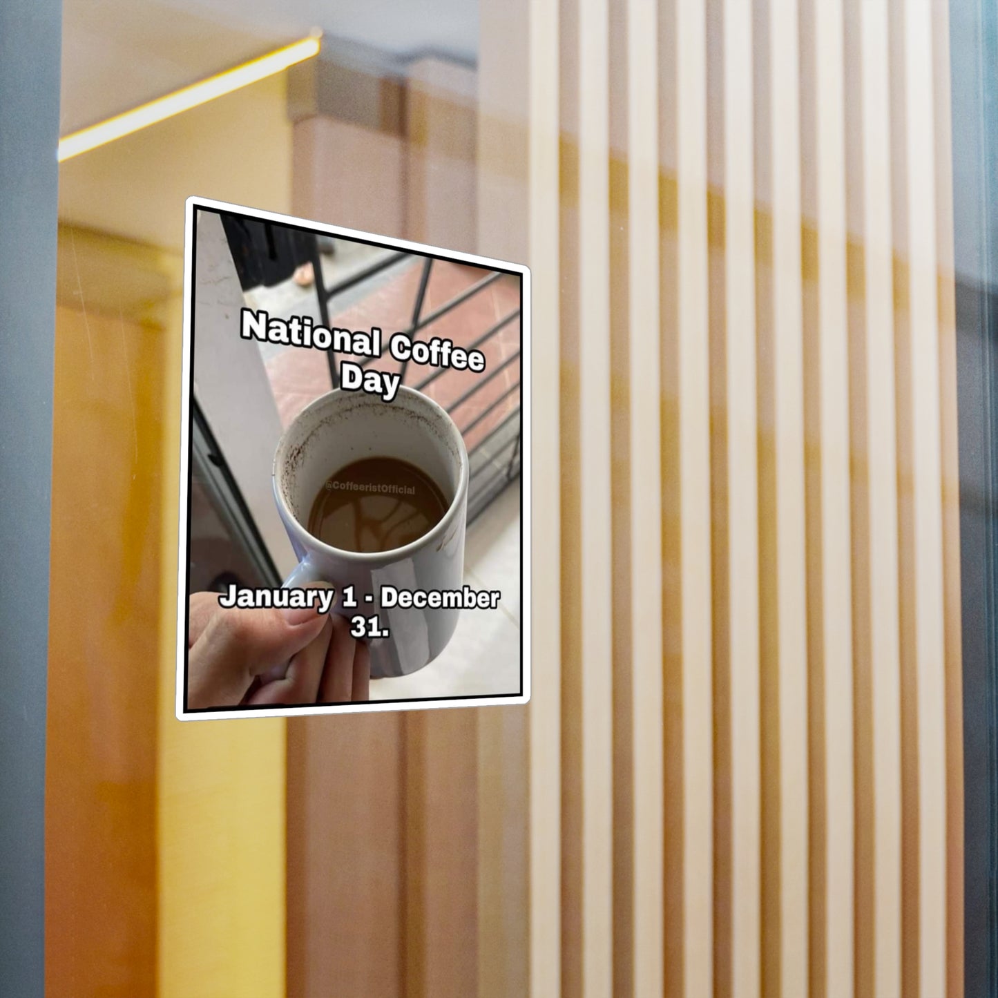 National Coffee Day Vinyl Decal
