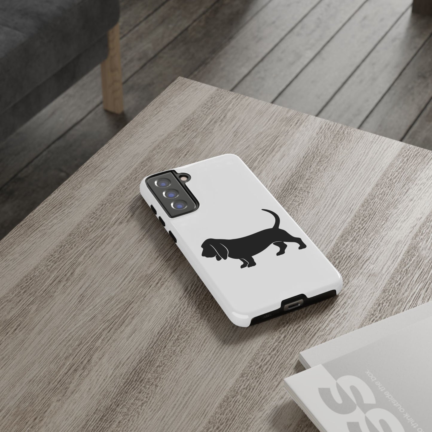 Basset Hound Silhouette Samsung Case