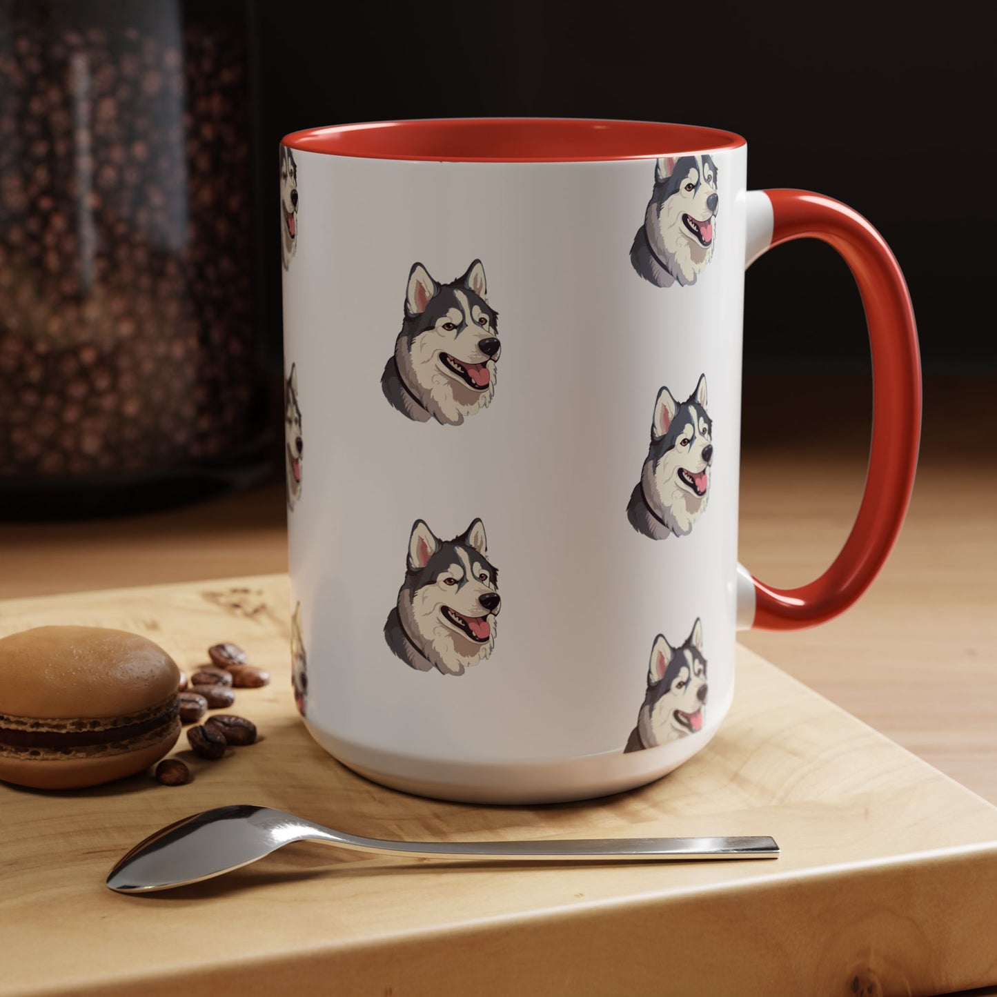 Malamute Head 2-Tone Coffee Mug