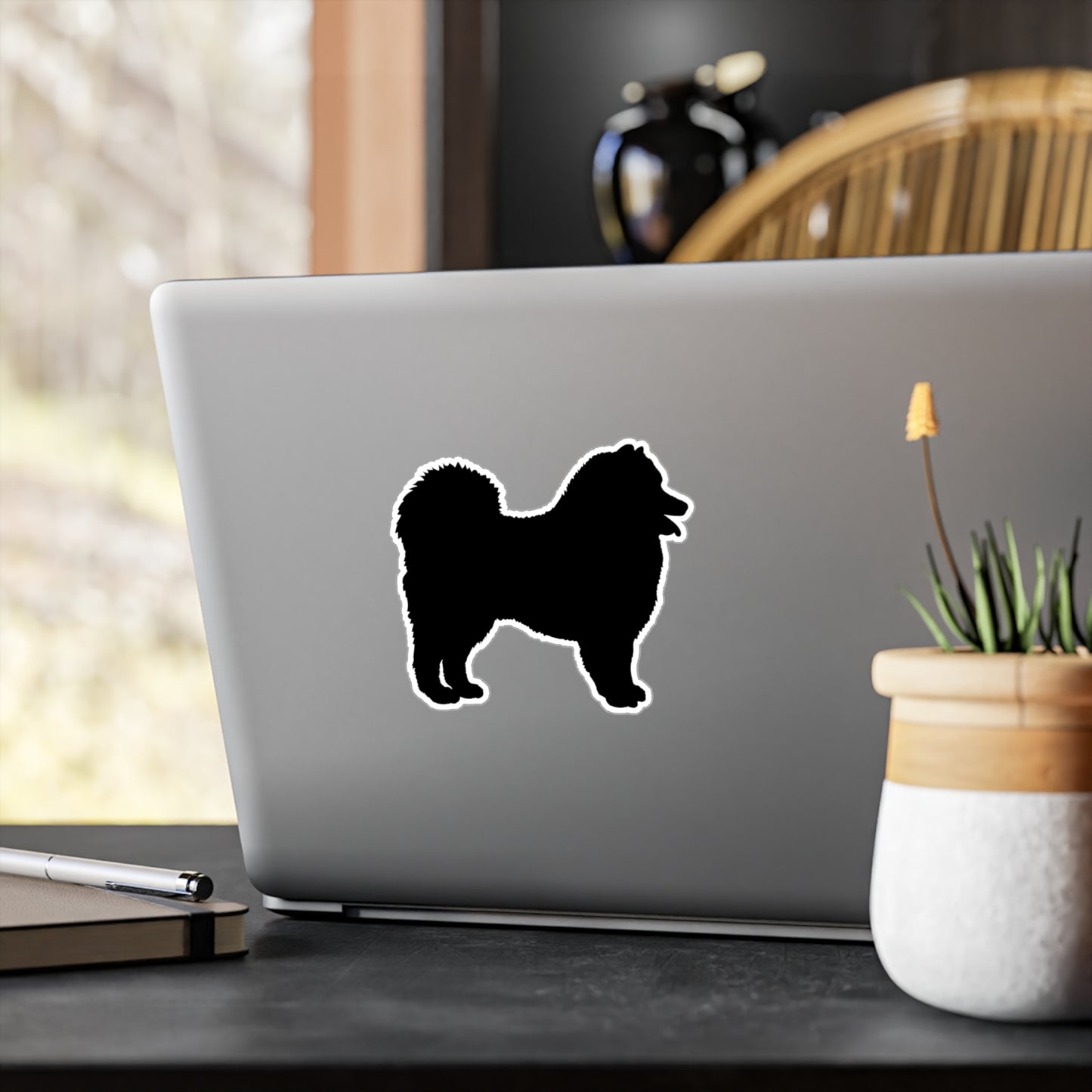 Samoyed Silhouette Vinyl Decal