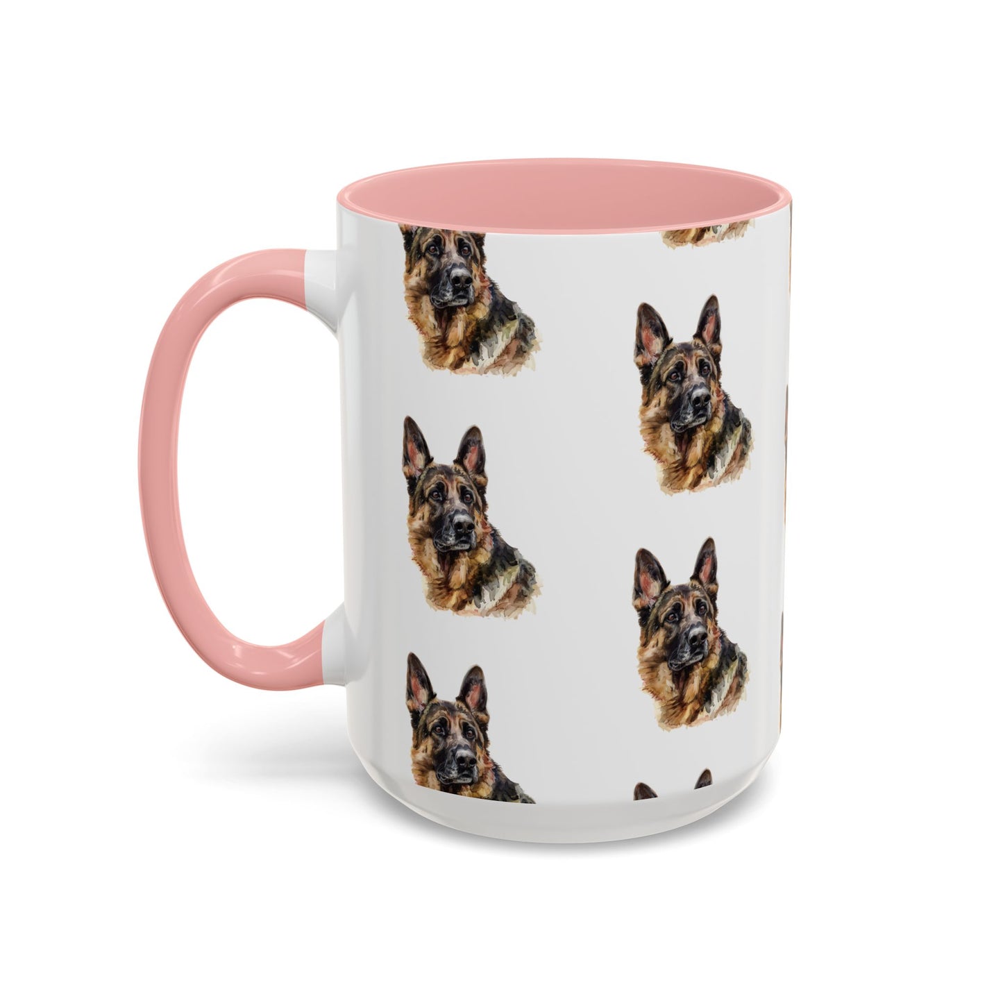 German Shepherd Head 2-Tone Coffee Mug