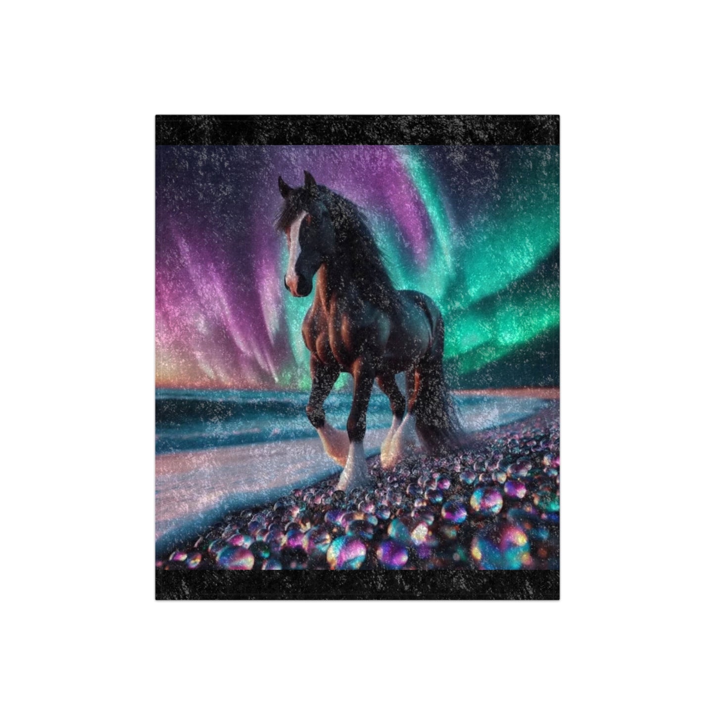 Midnight Magic Crushed Velvet Blanket