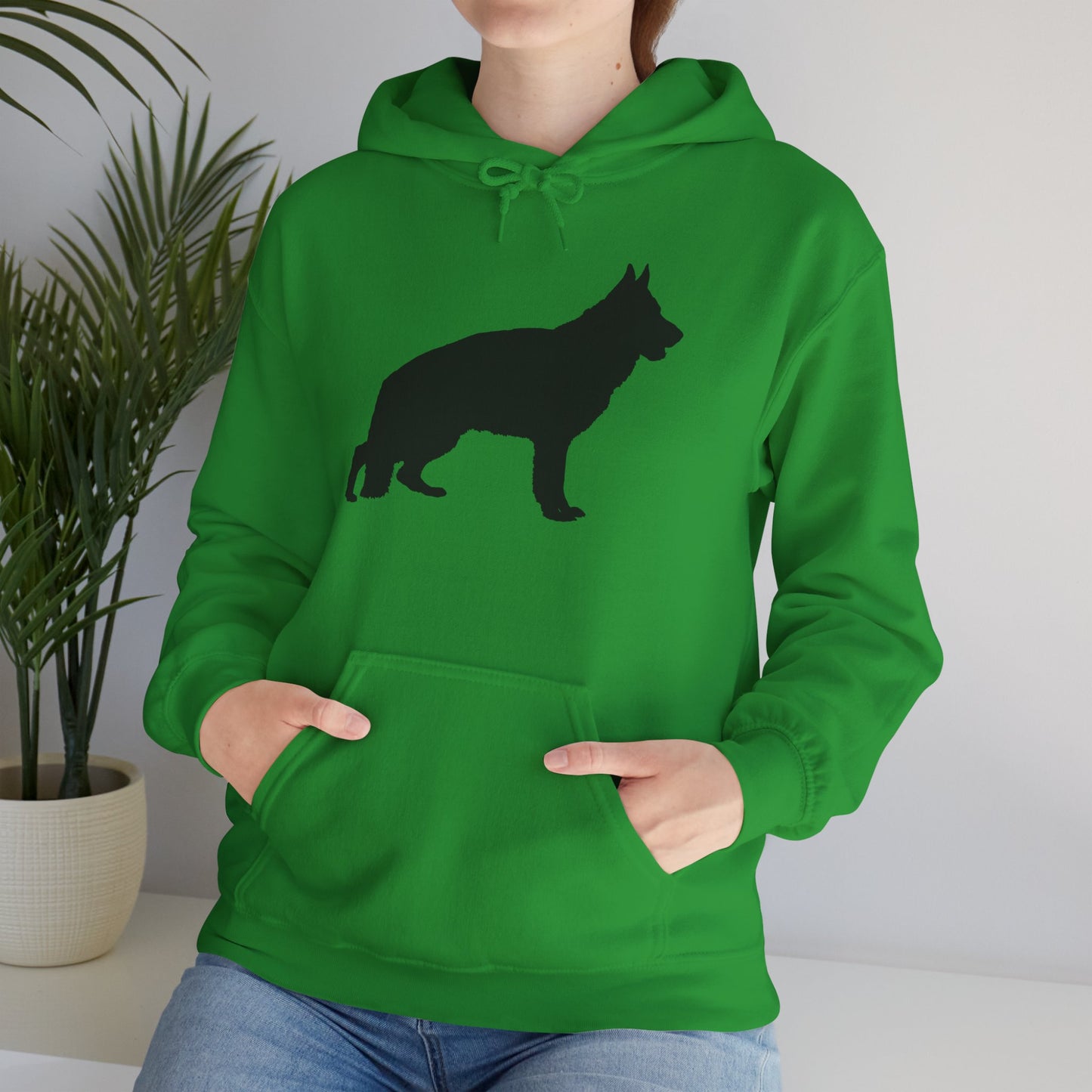 German Shepherd Silhouette Unisex Hoodie