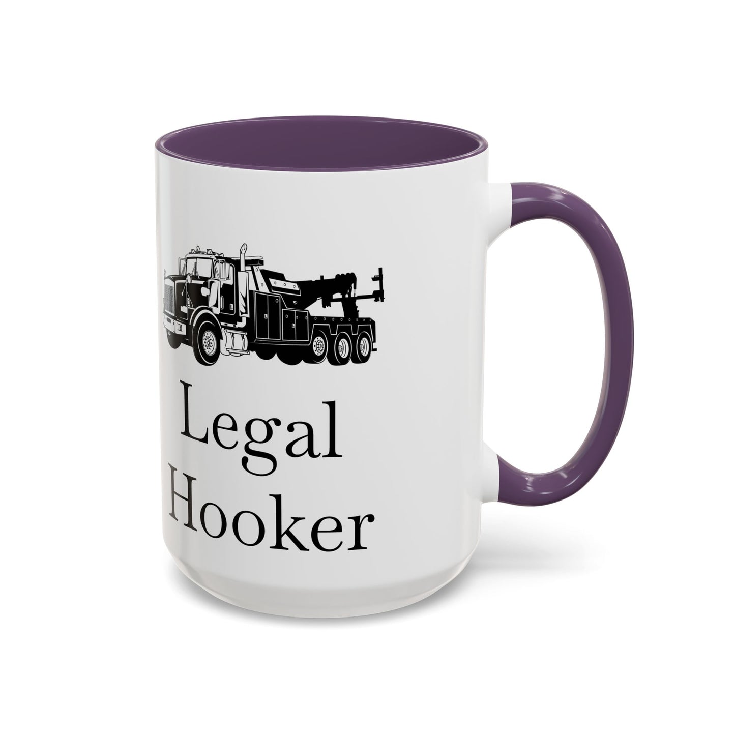 Legal H**ker Heavy Tow Truck 2-Tone Coffee Mug