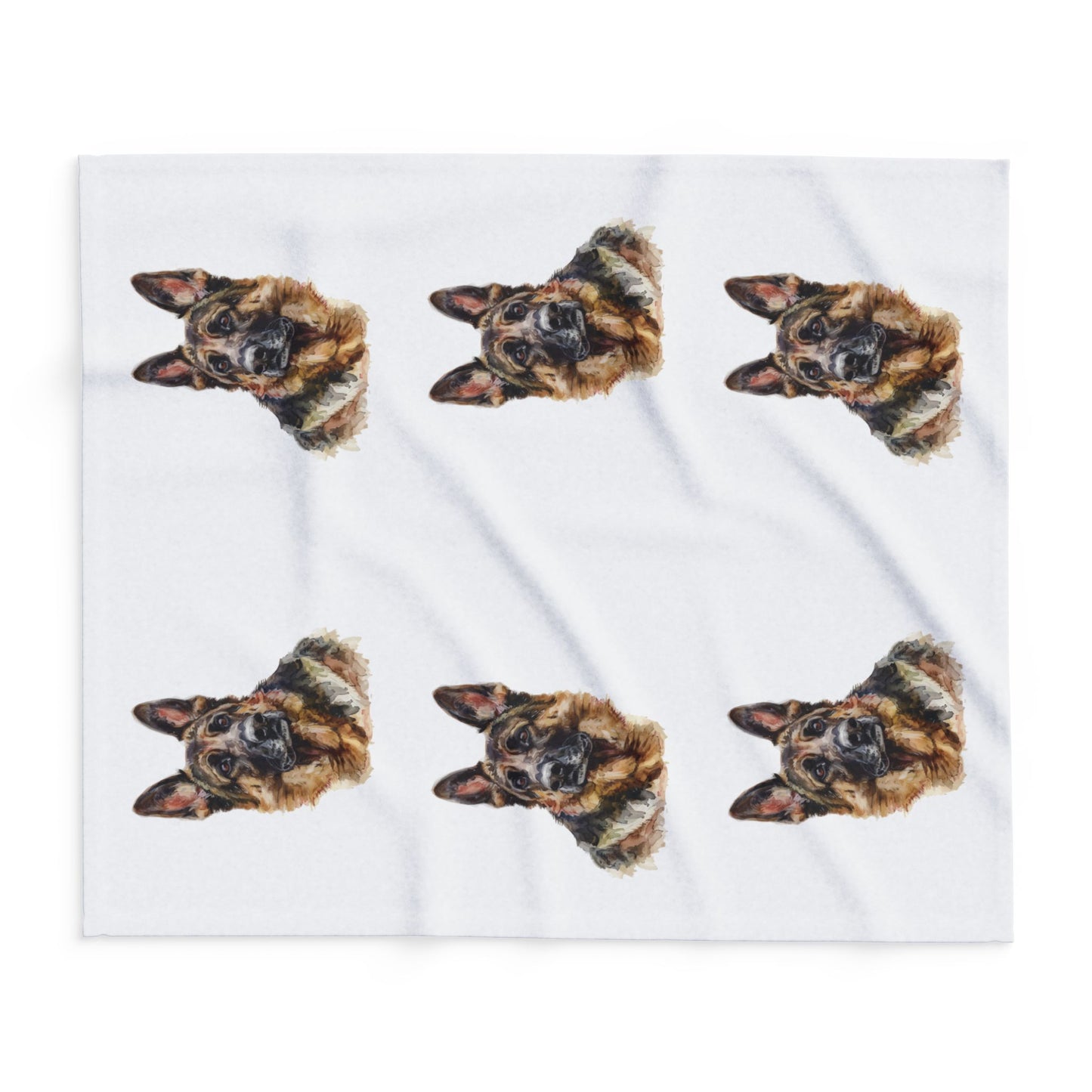 German Shepherd Head Arctic Fleece Blanket