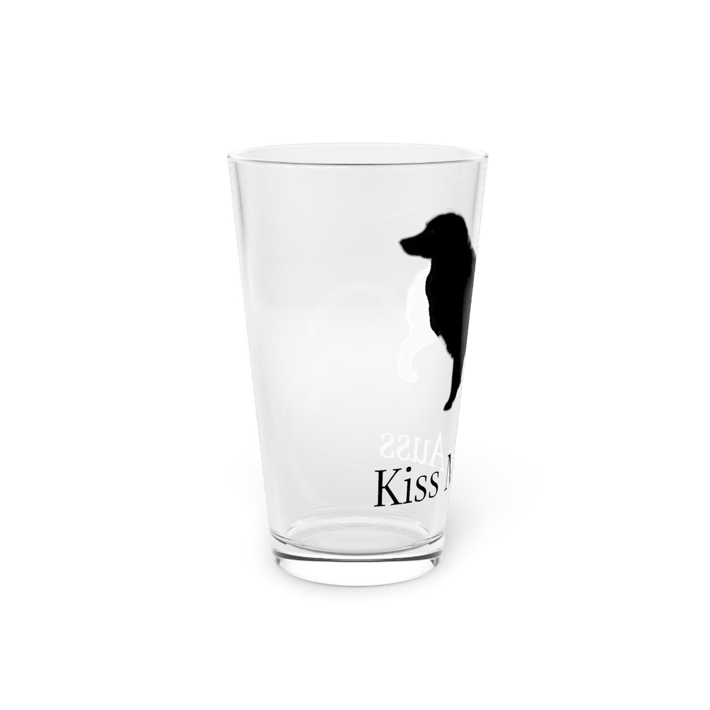 Kiss My Auss Drinking Glass