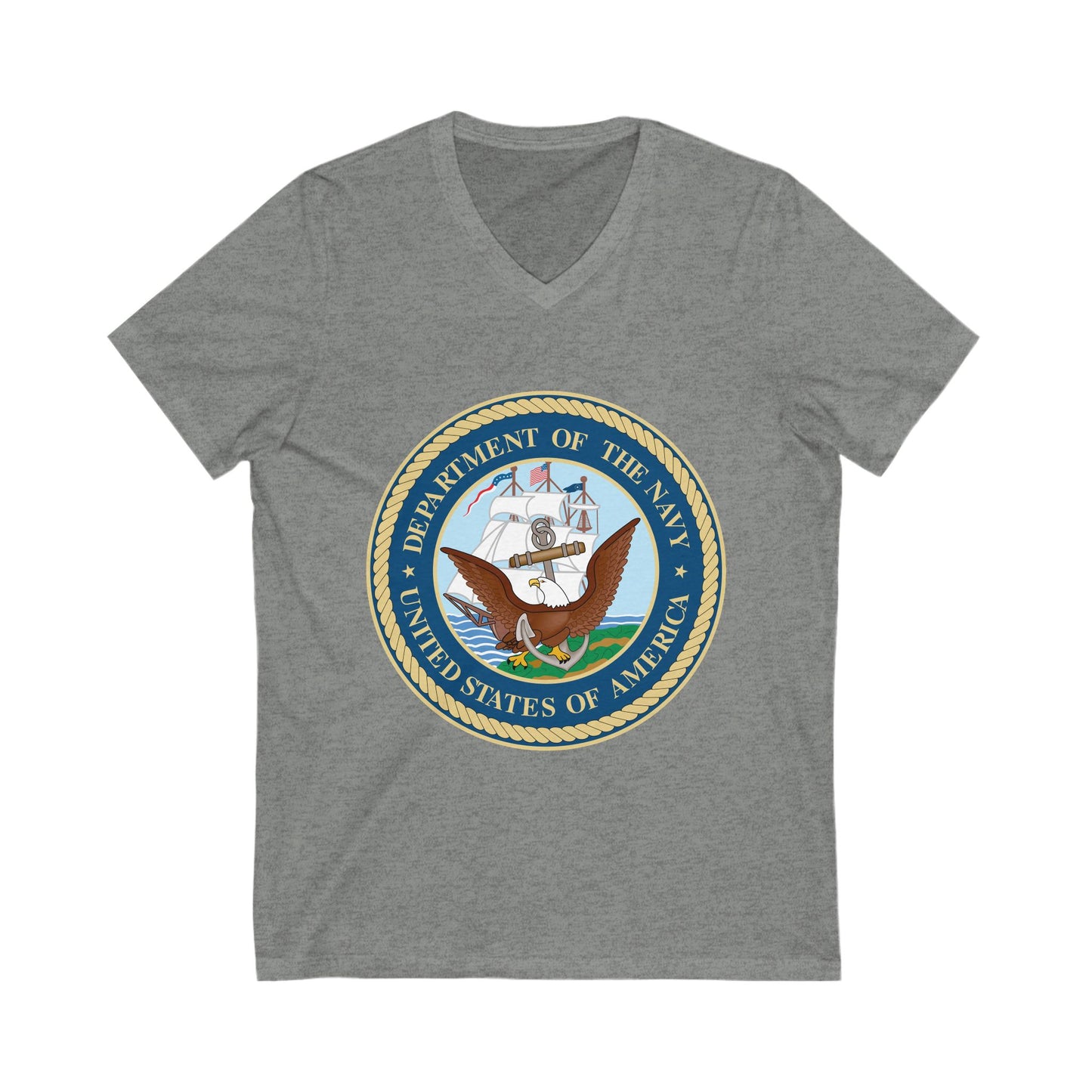 US Navy Unisex Short Sleeve V-Neck Tee