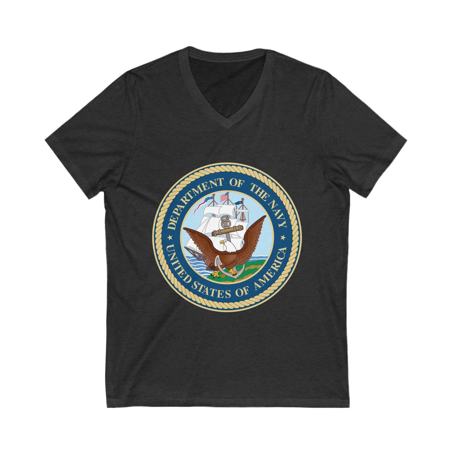 US Navy Unisex Short Sleeve V-Neck Tee