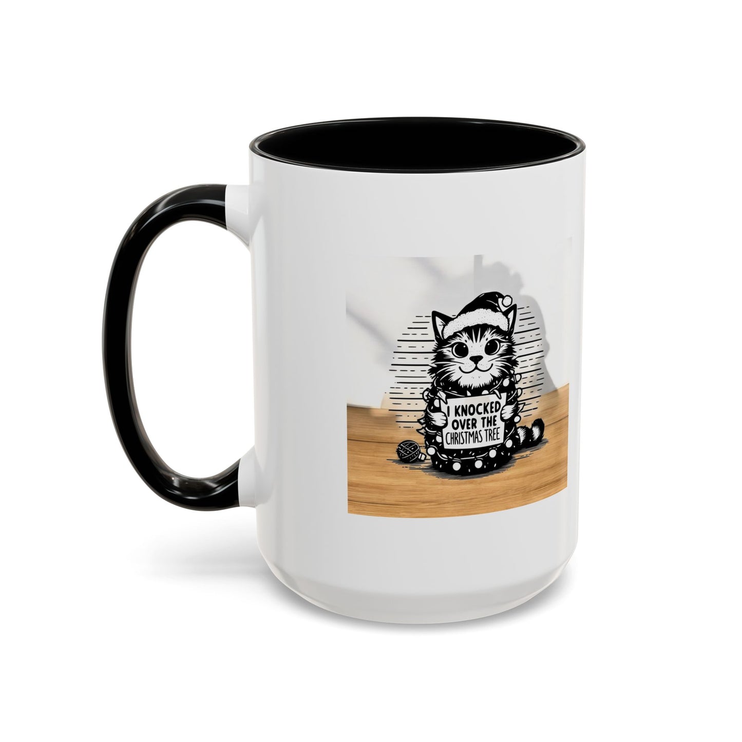 Naughty Cat 2-Tone Coffee Mug
