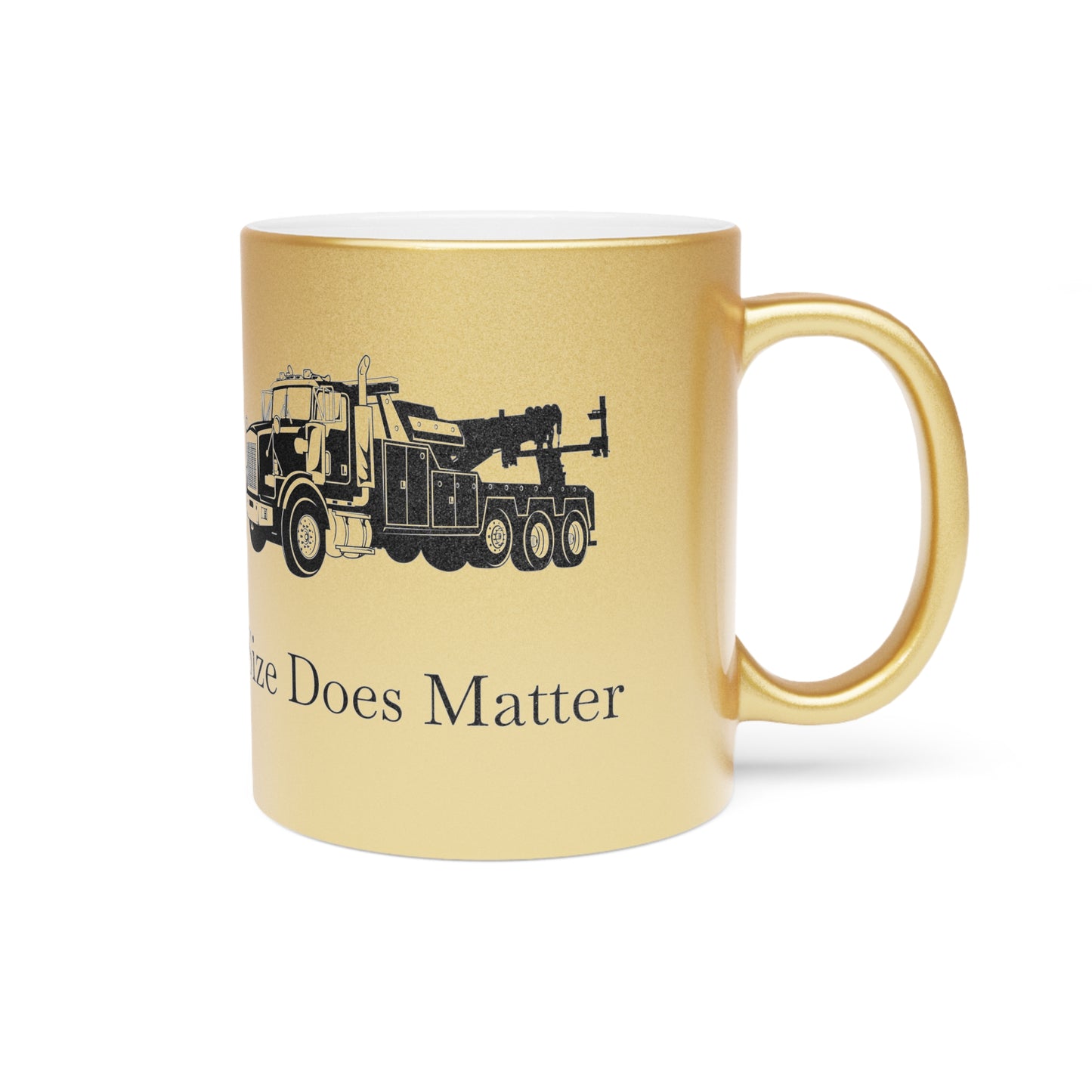 Size Does Matter Metallic Coffee Mug