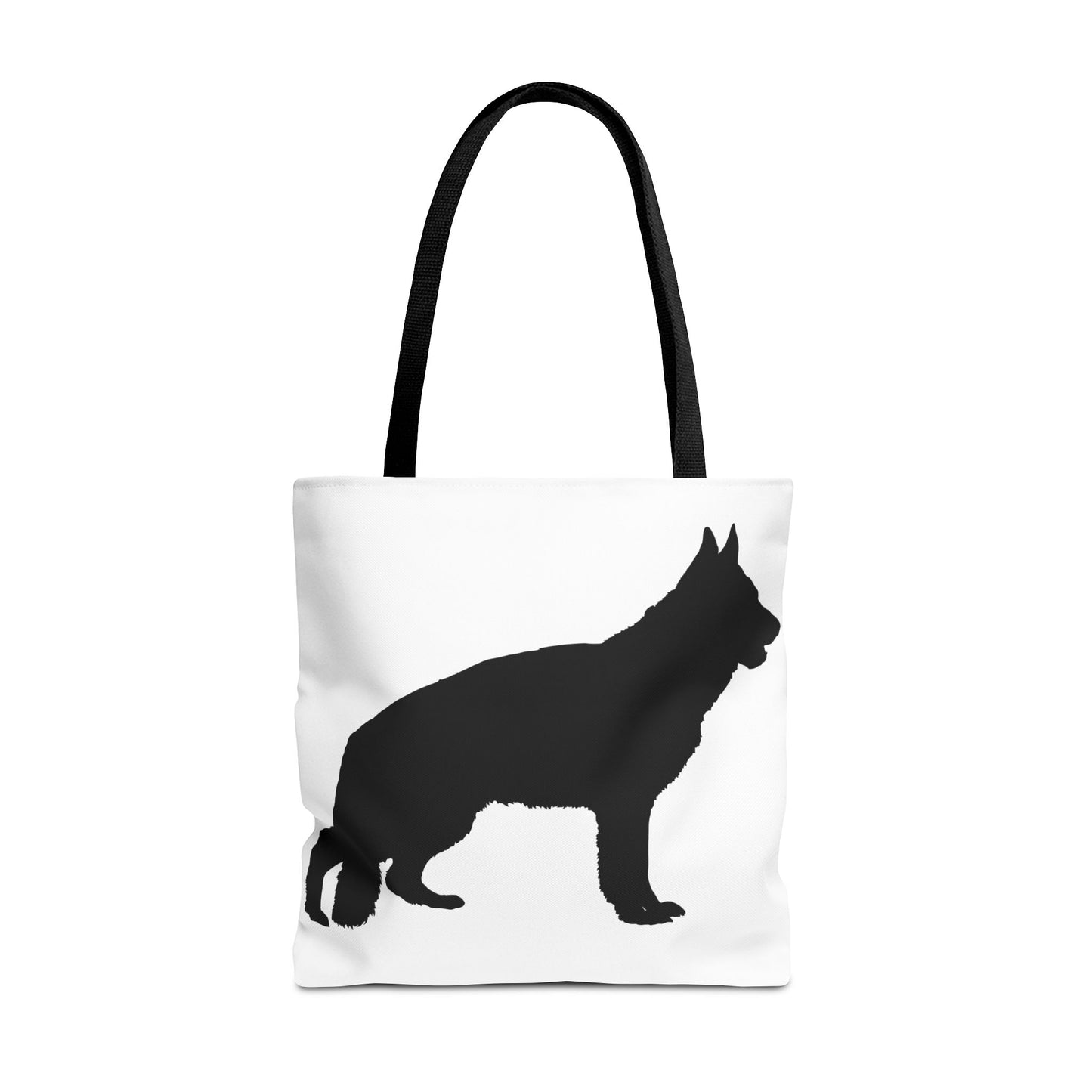 German Shepherd Silhouette Tote Bag