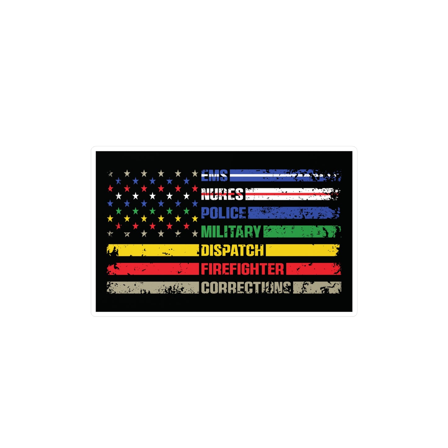 First Responder Vinyl Decal