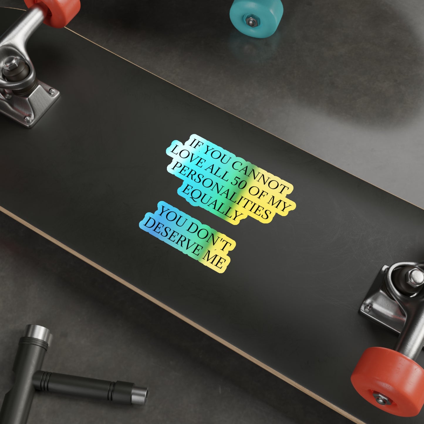 50 Personalities Holographic Sticker