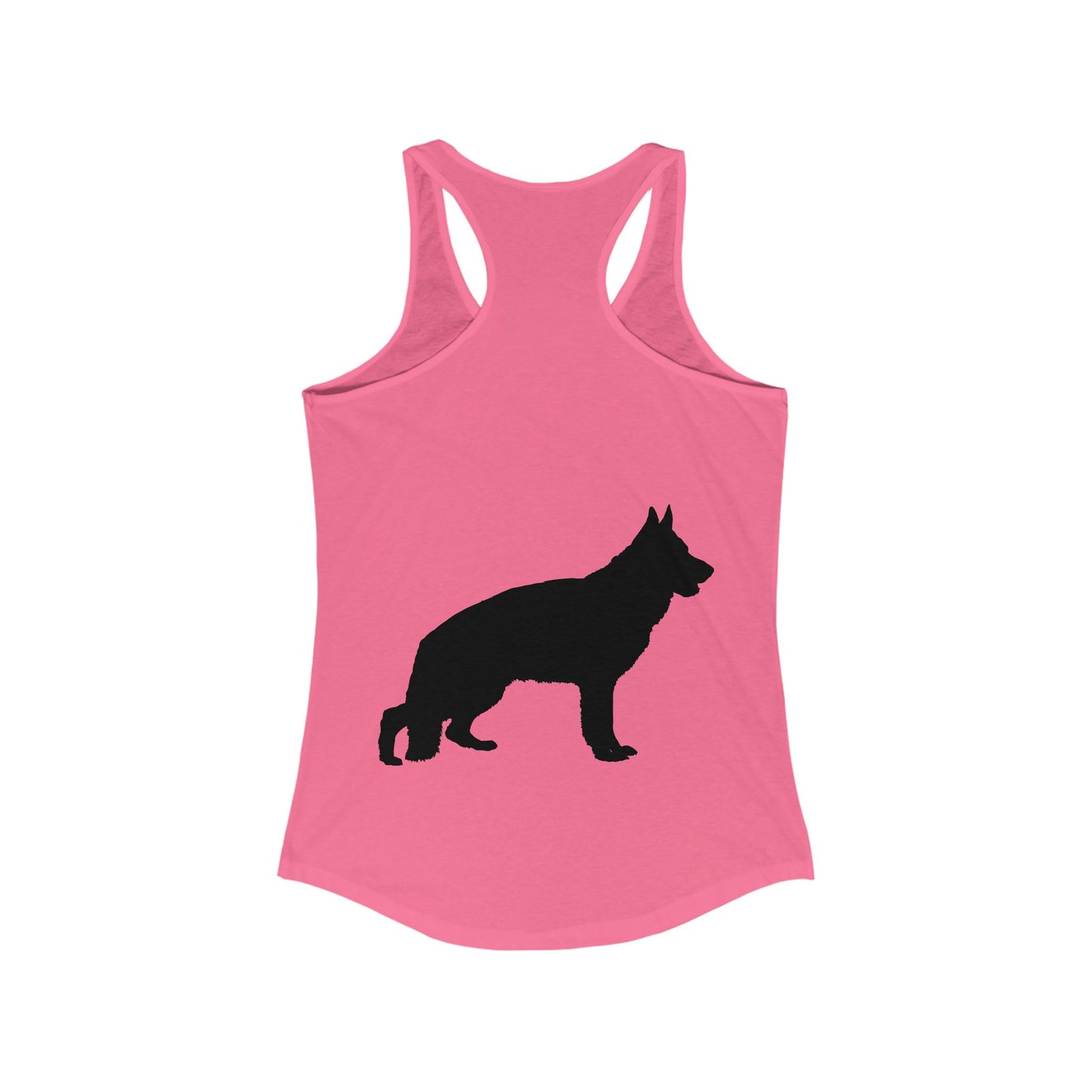 German Shepherd Silhouette Women's Racerback Tank