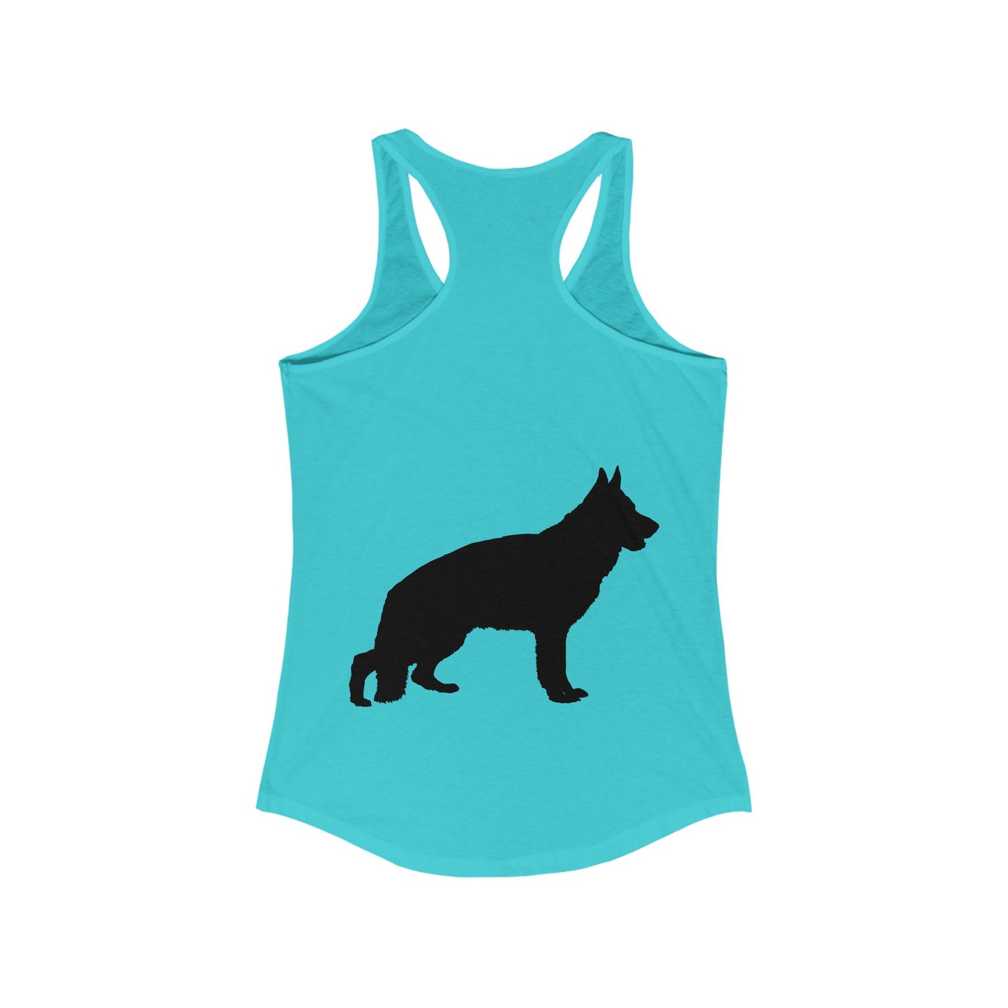German Shepherd Silhouette Women's Racerback Tank