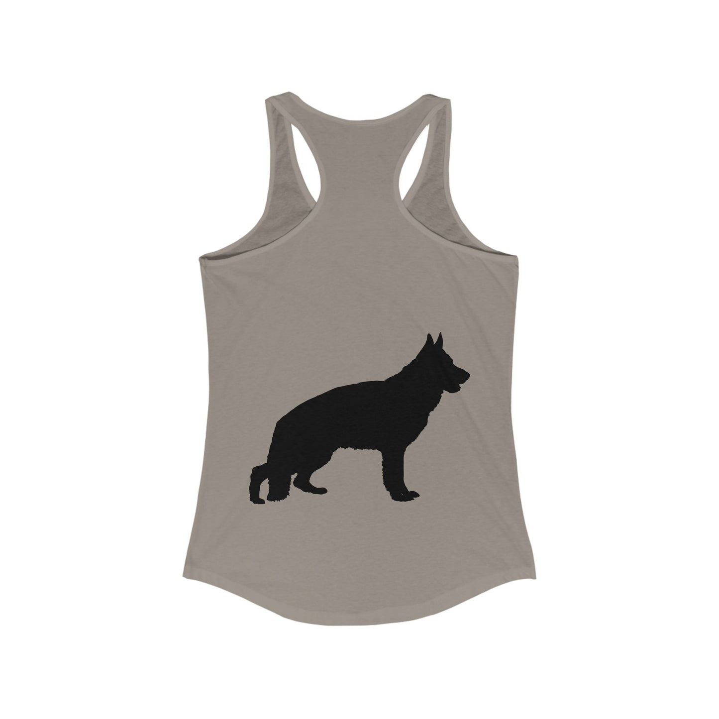 German Shepherd Silhouette Women's Racerback Tank