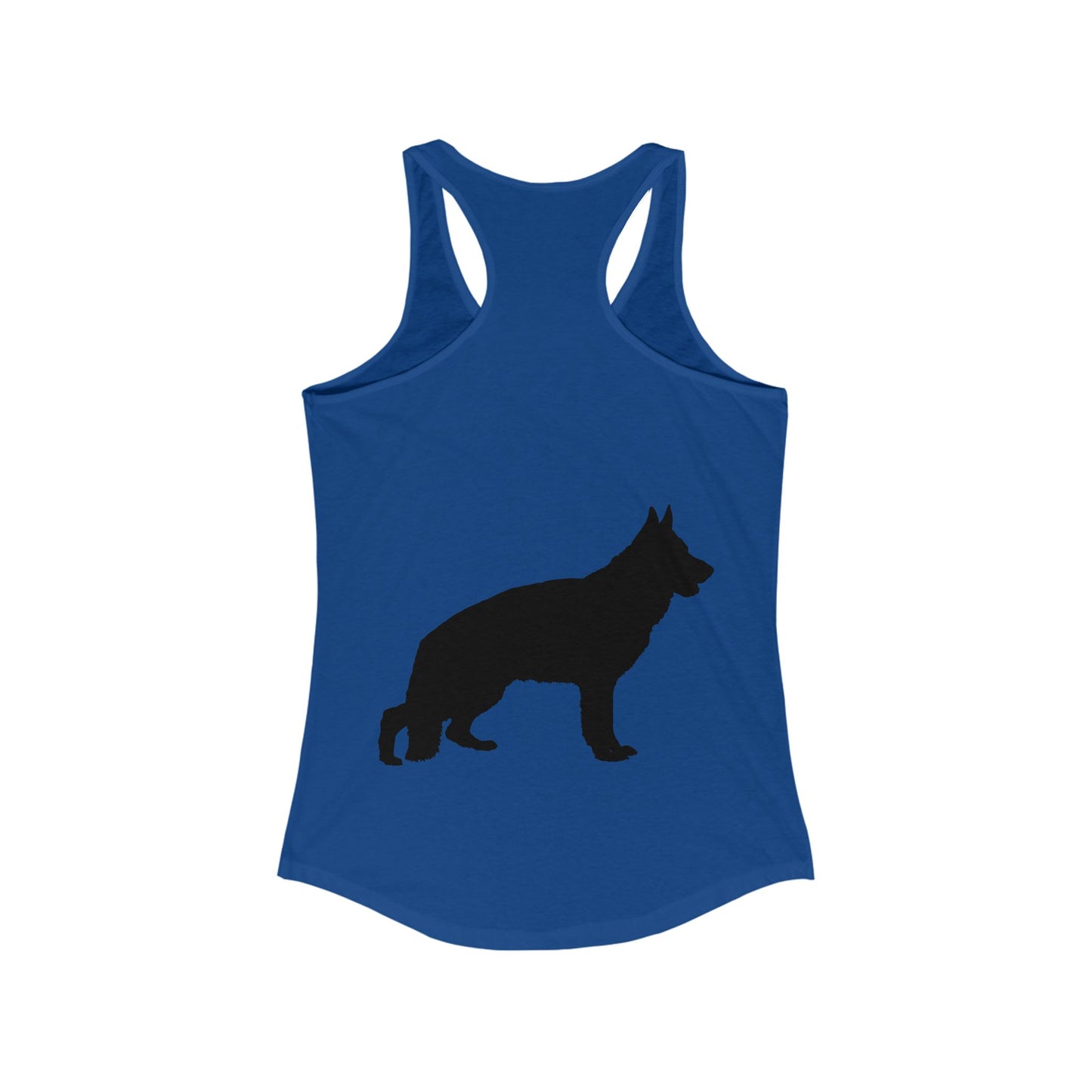 German Shepherd Silhouette Women's Racerback Tank