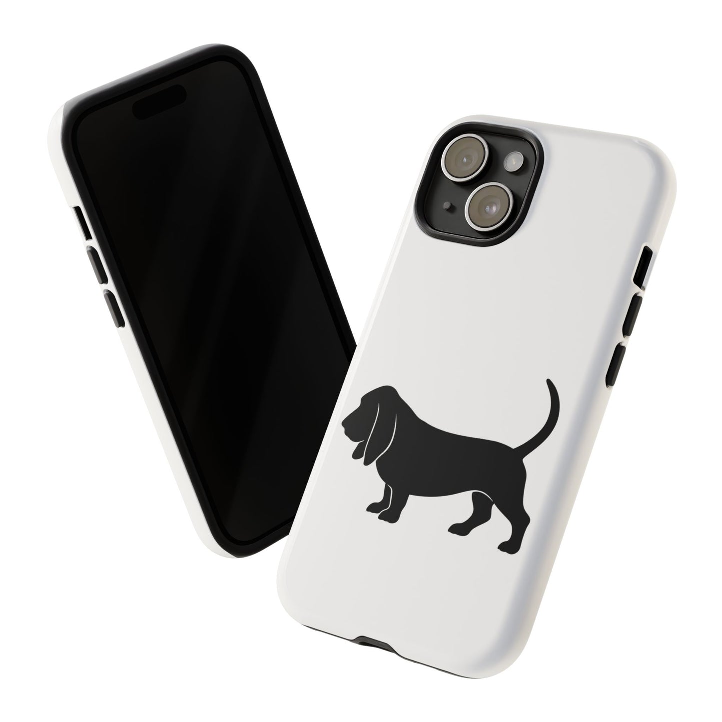 Basset Hound Silhouette iPhone Case