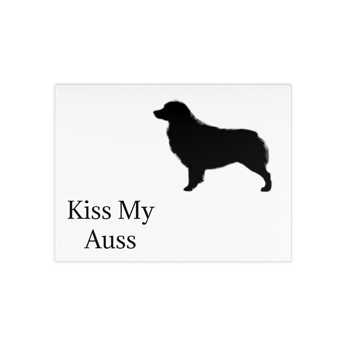 Kiss My Auss Ceramic Photo Tile