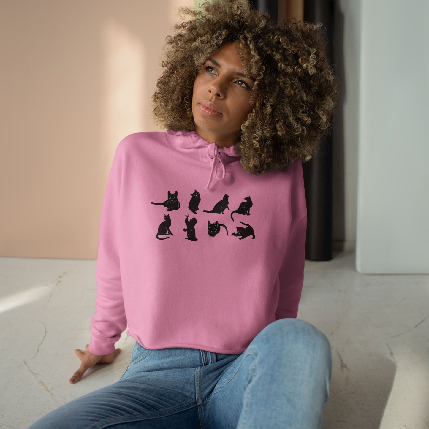 Cats Women's Crop Hoodie