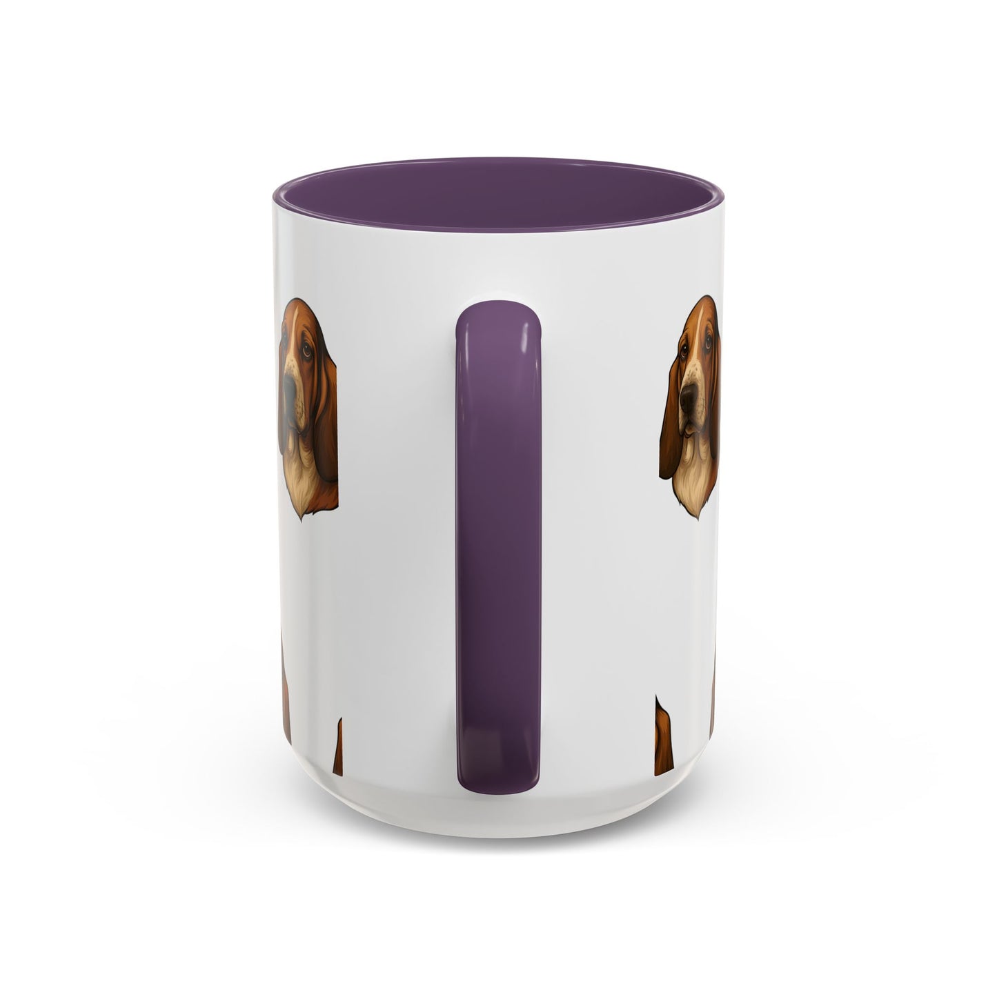 Basset Hound Head 2-Tone Coffee Mug
