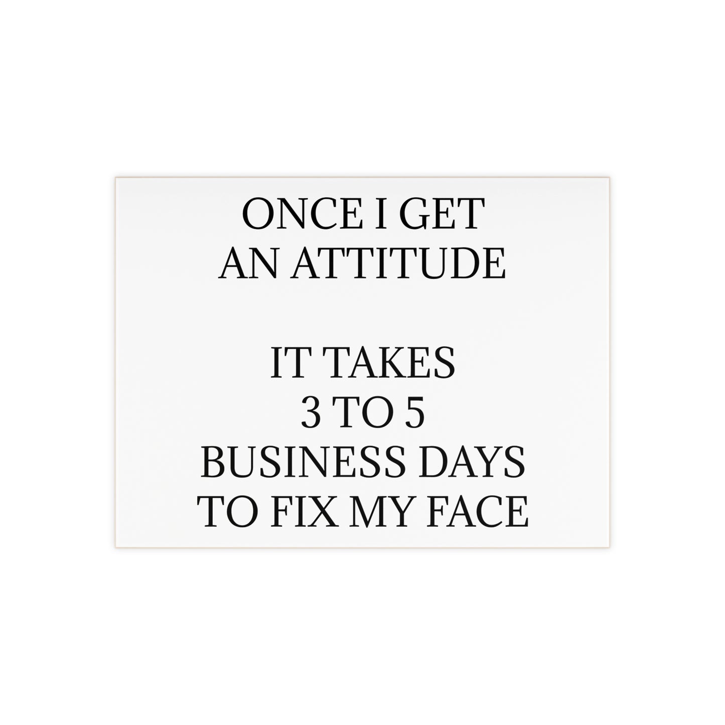 Fix My Face Ceramic Photo Tile