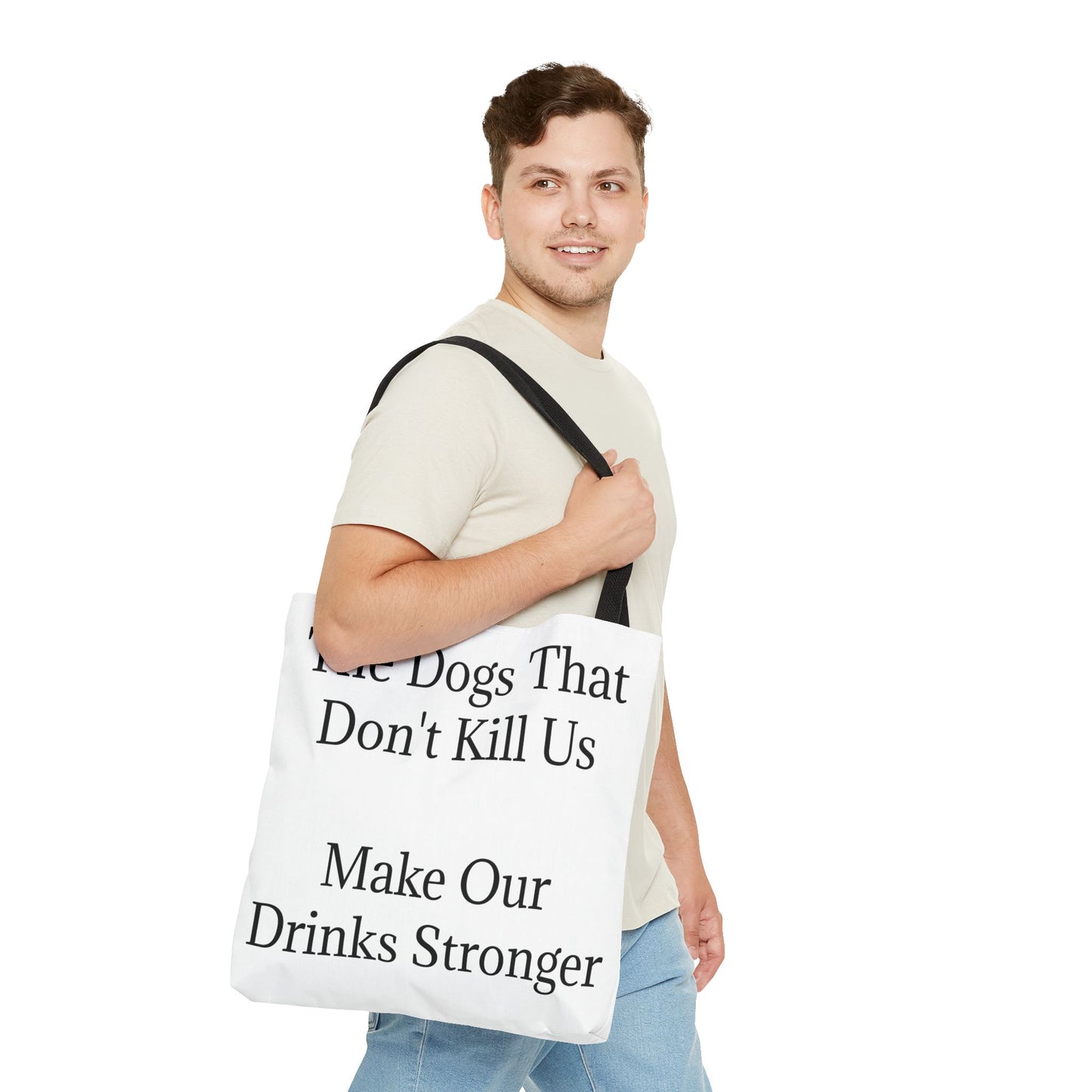 Drinks Stronger Tote Bag