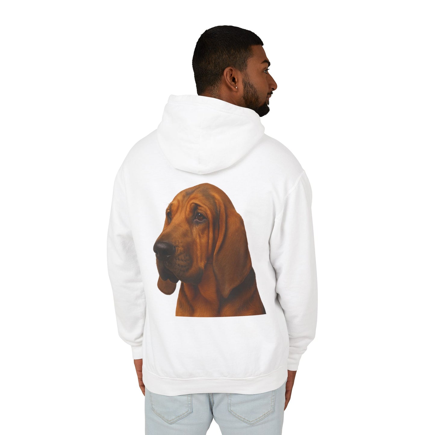 Bloodhound Head Unisex Lightweight Hoodie