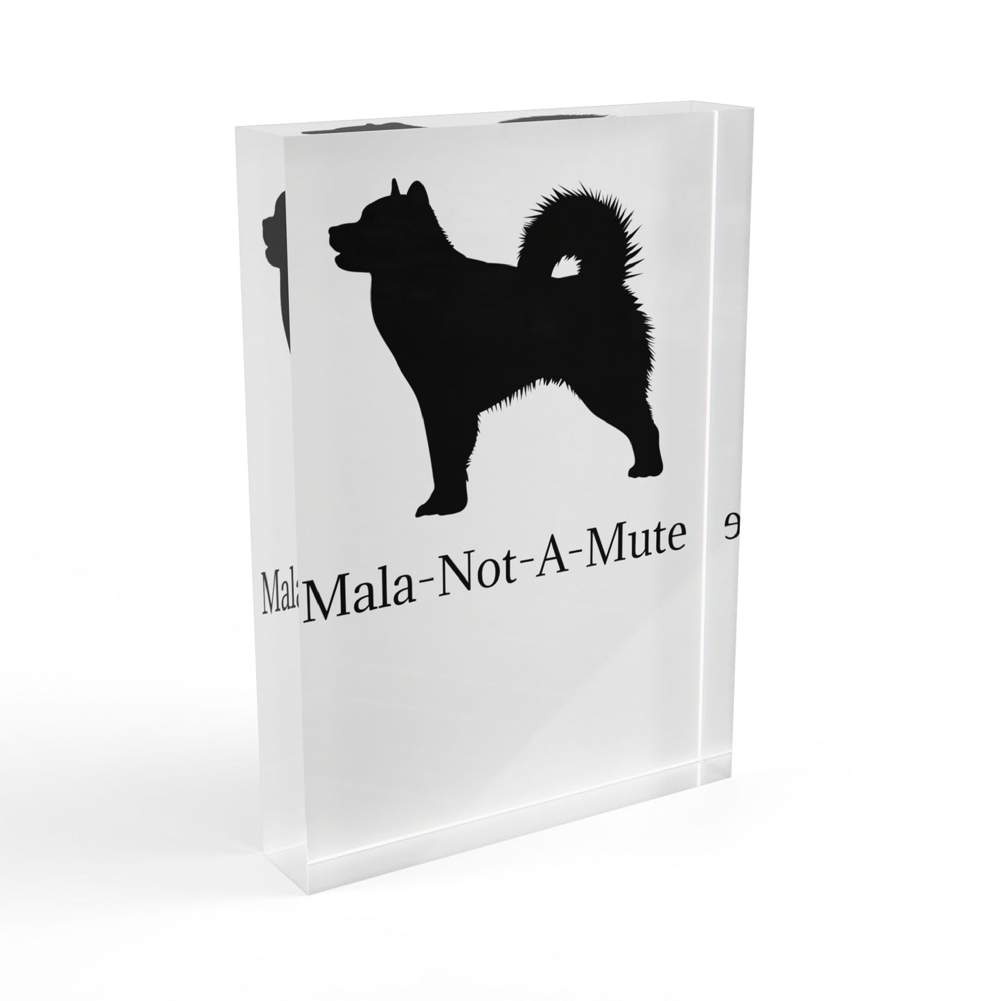 Mala-Not-A-Mute Acrylic Photo Block