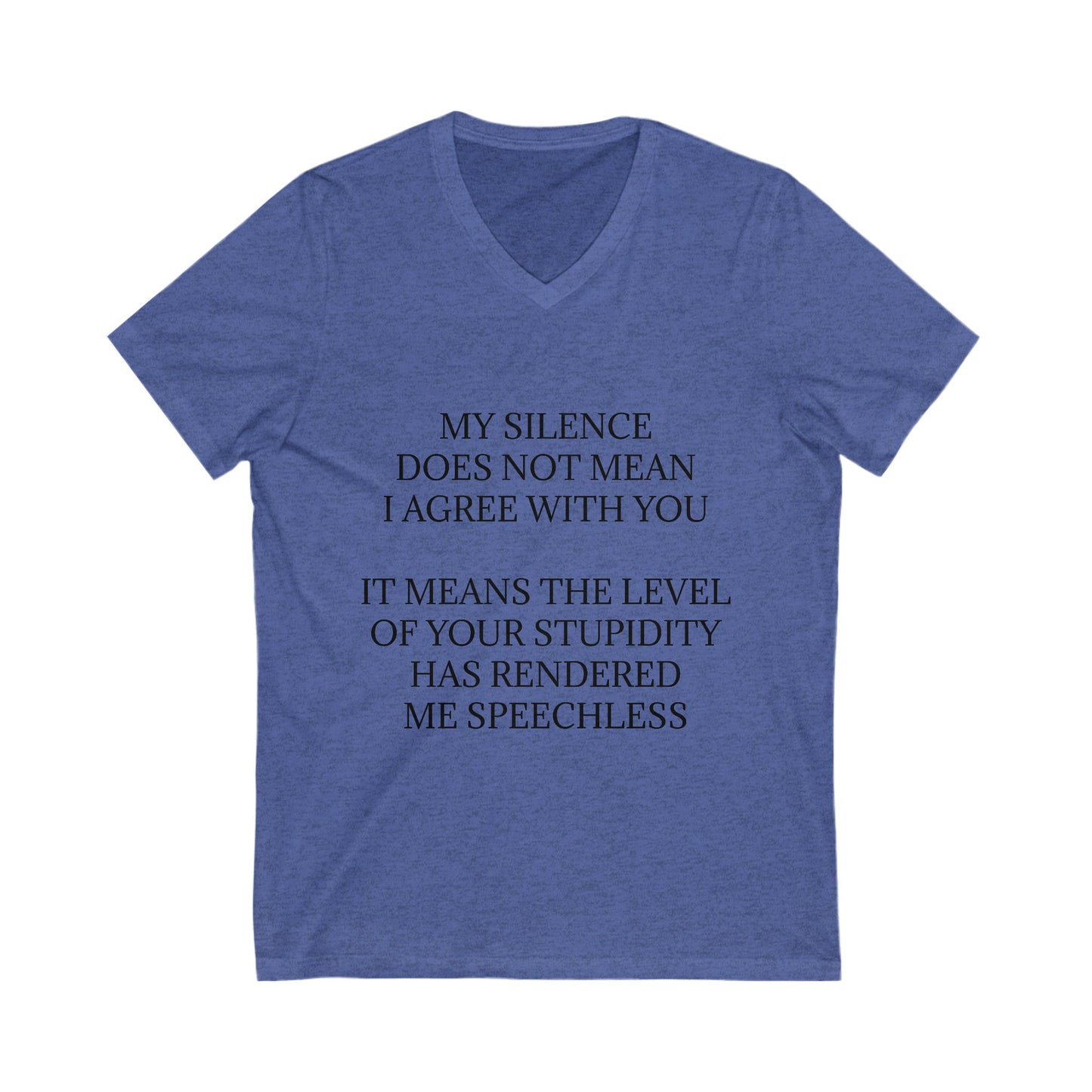 Speechless Unisex Short Sleeve V-Neck Tee