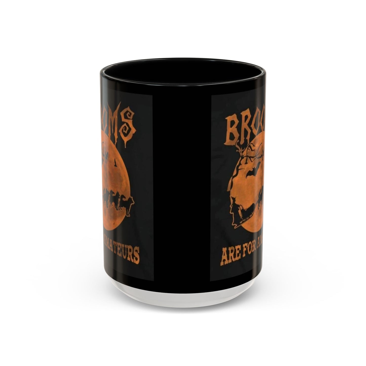 Brooms Are For Amateurs 2-Tone Coffee Mug