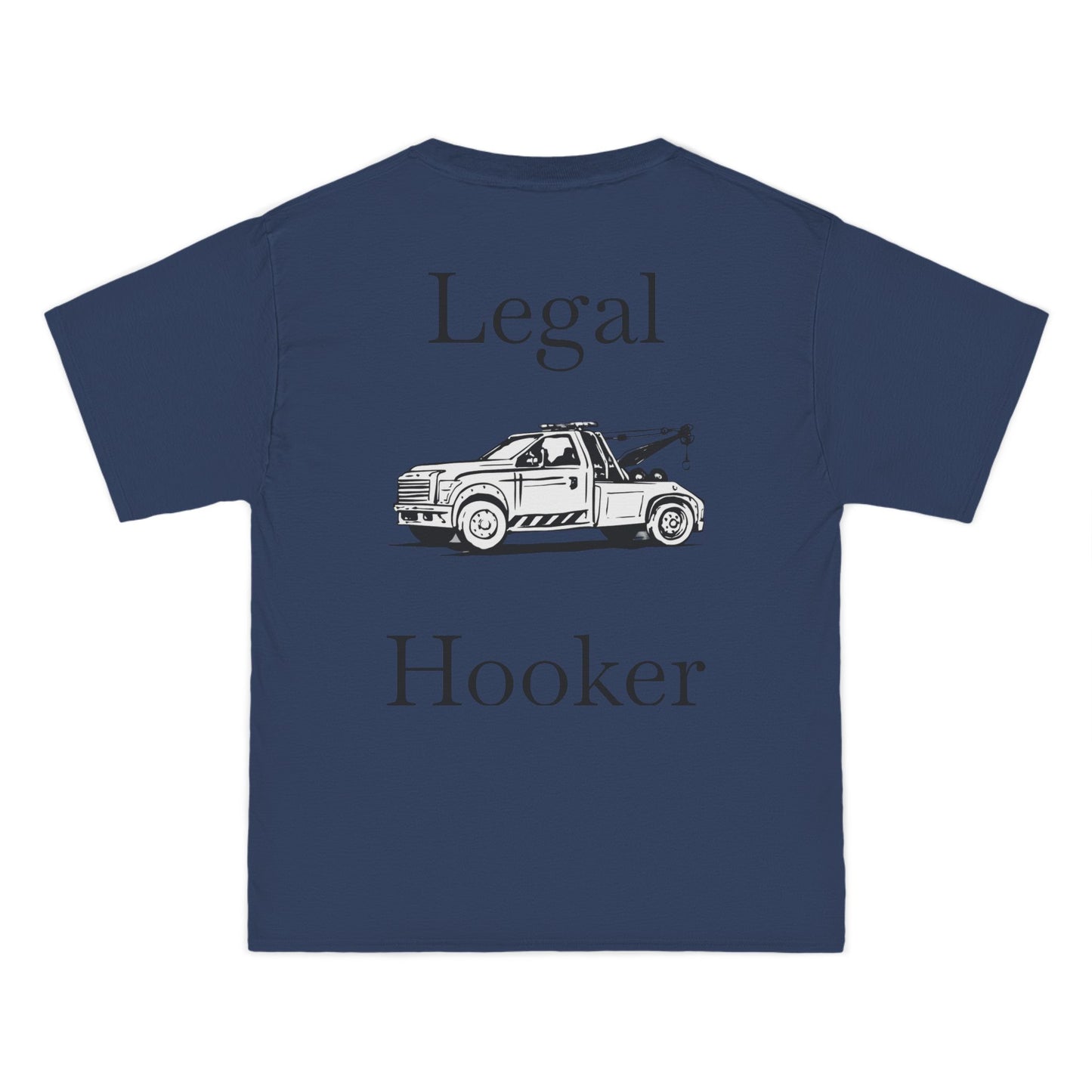 Legal H**ker Wheel Lift Tow Truck Men's Short-Sleeve Crewneck Tee