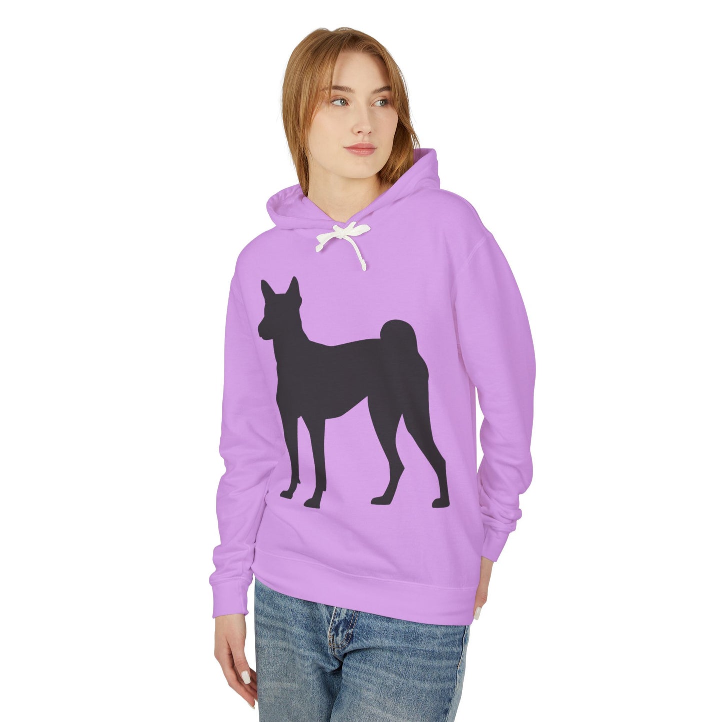 Basenji Silhouette Unisex Lightweight Hoodie