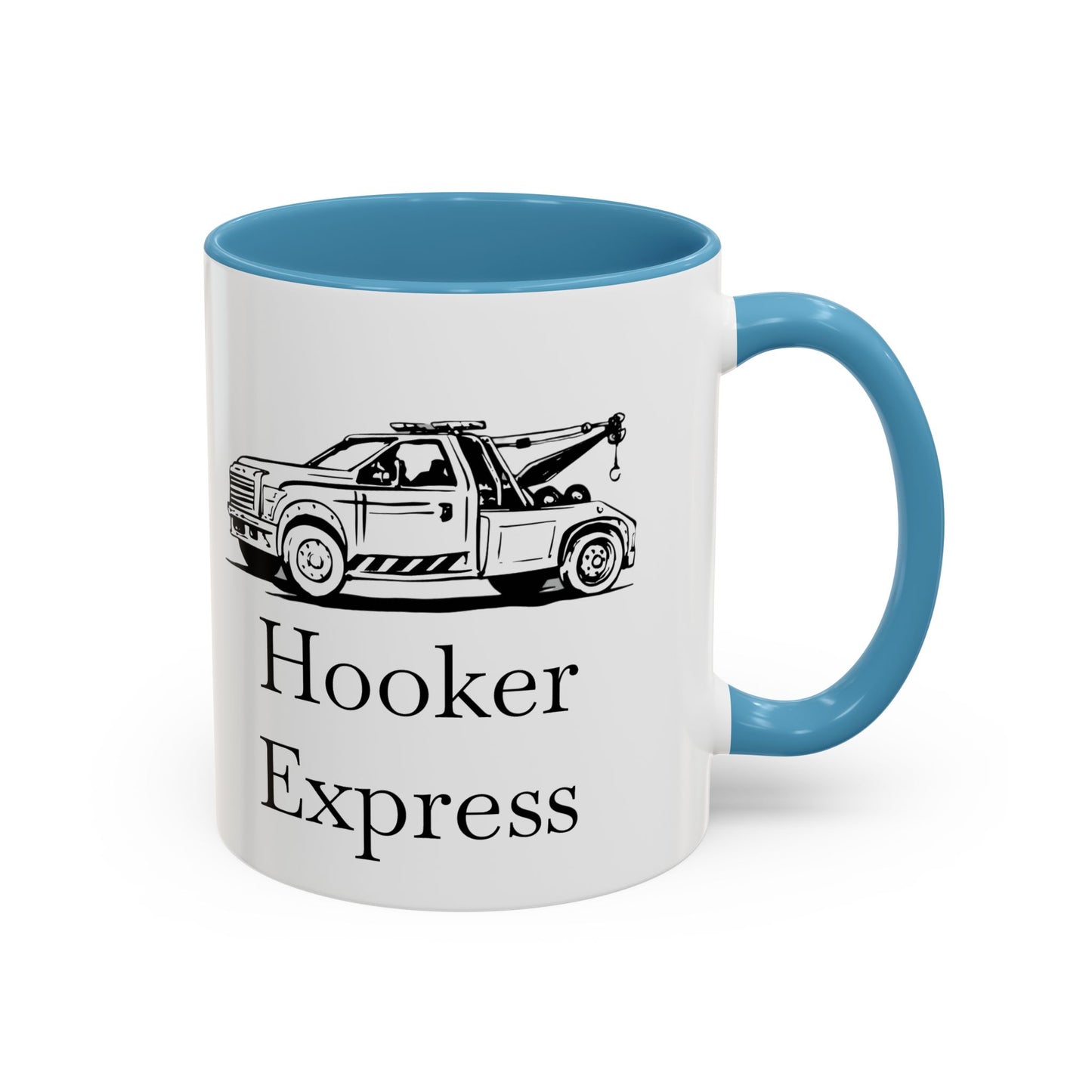 H**ker Express Wheel Lift Tow Truck 2-Tone Coffee Mug