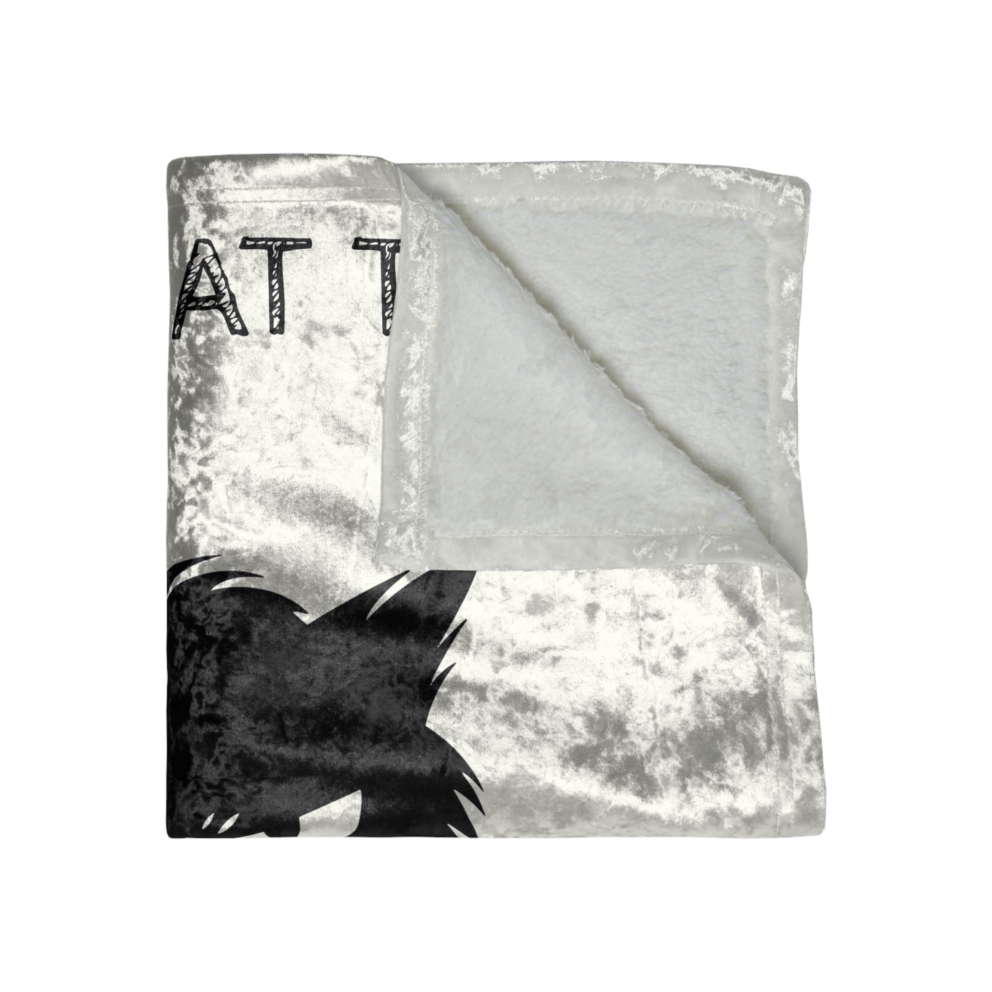 Kitten Me Crushed Velvet Blanket