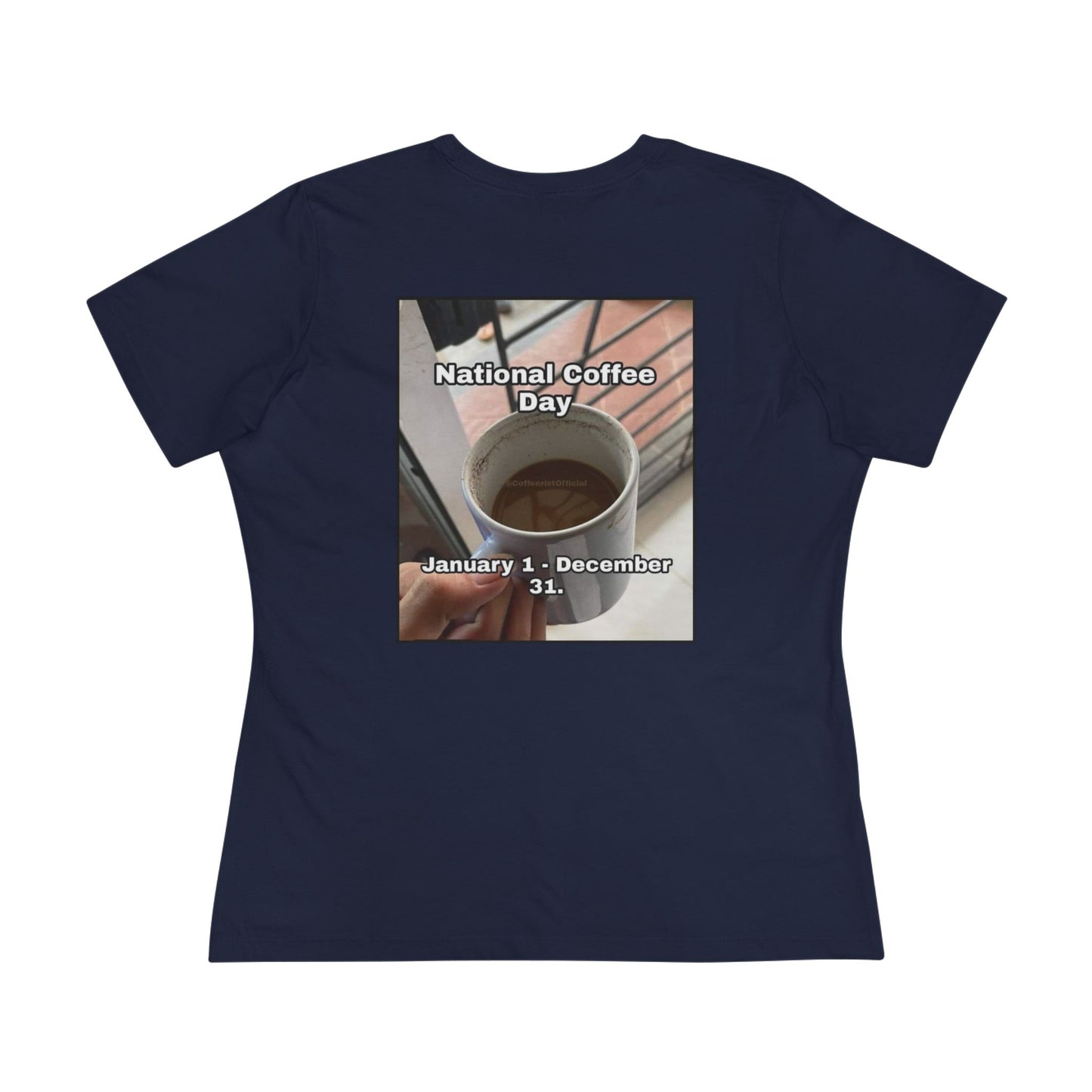 National Coffee Day Women's Short Sleeve Crewneck Tee