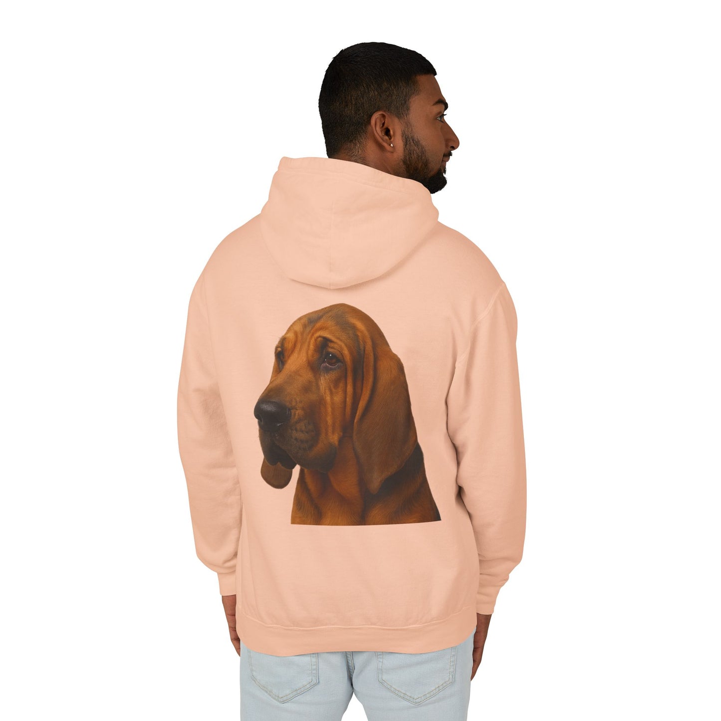 Bloodhound Head Unisex Lightweight Hoodie