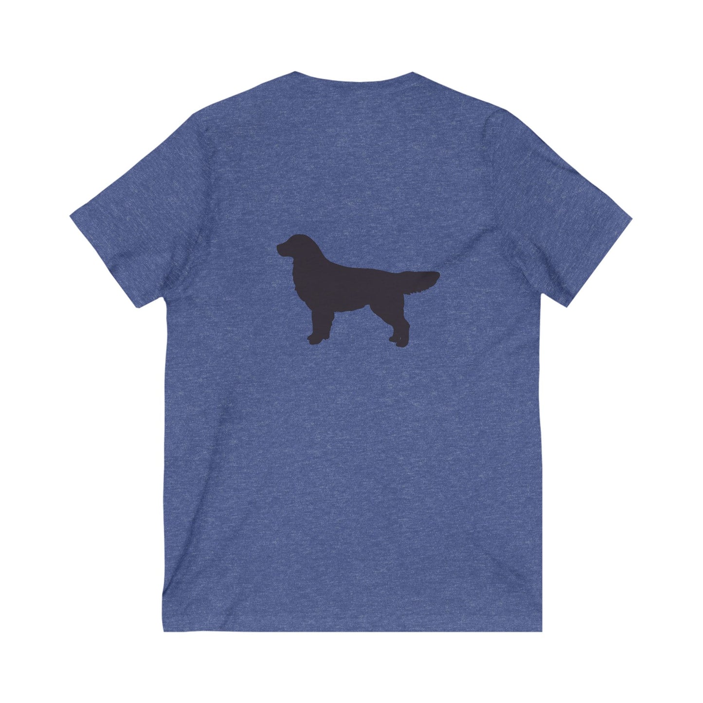 Golden Silhouette Unisex Short Sleeve V-Neck Tee