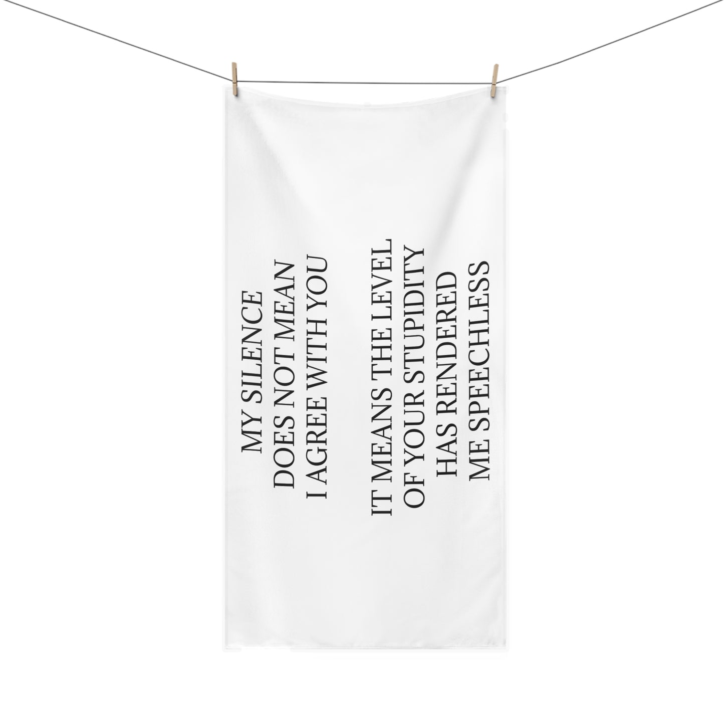 Speechless Mink-Cotton Beach Towel