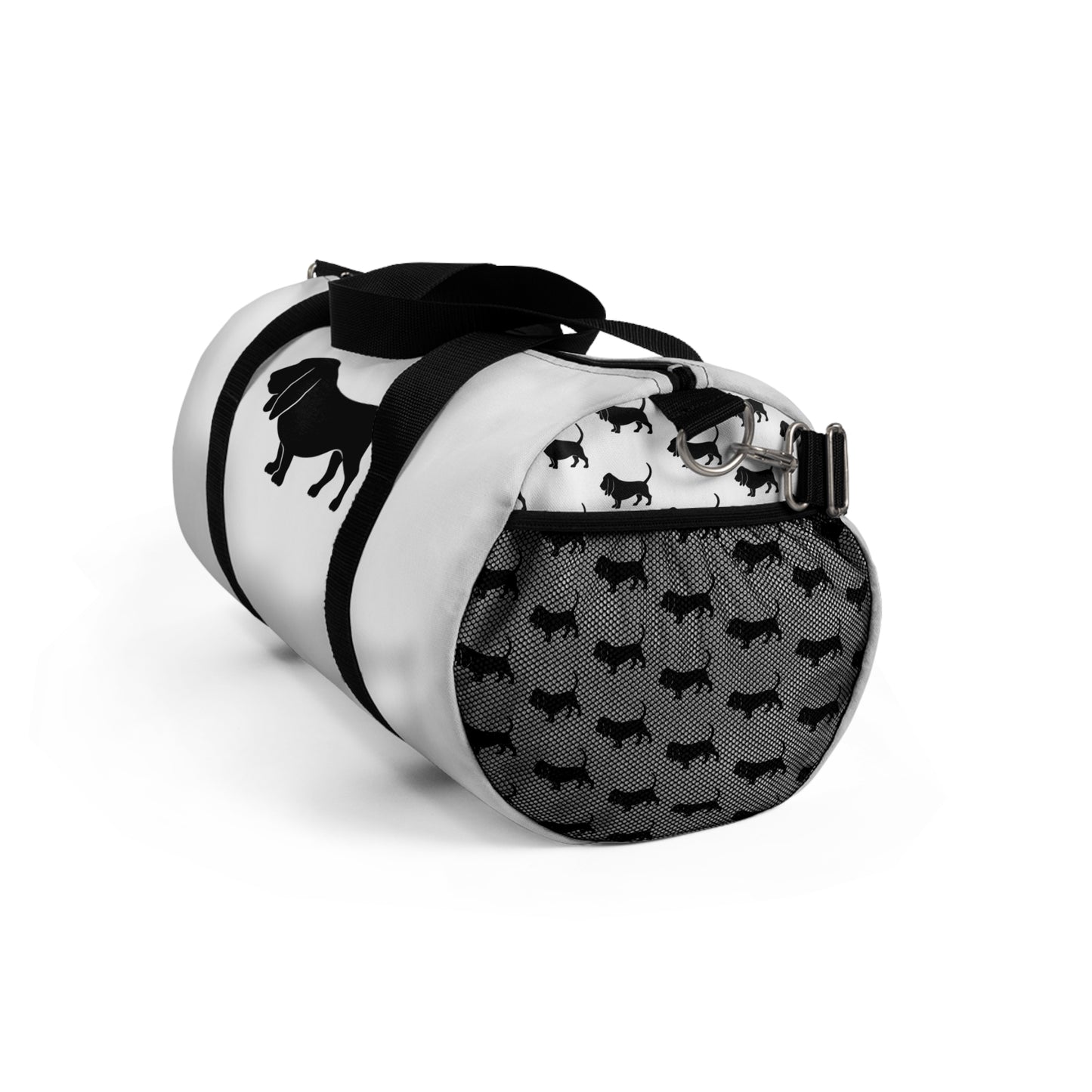 Basset Hound Silhouette Duffel Bag
