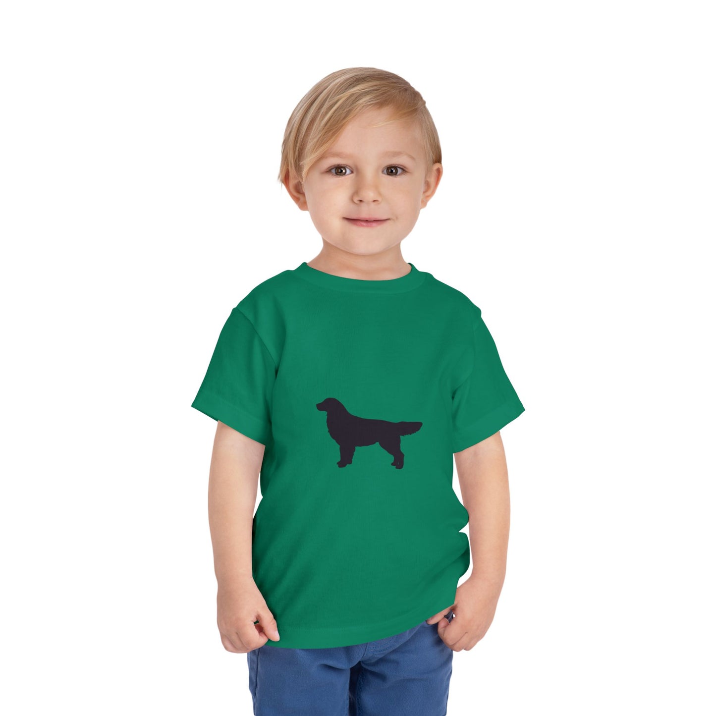 Golden Silhouette Toddler Unisex Short Sleeve Crewneck Tee