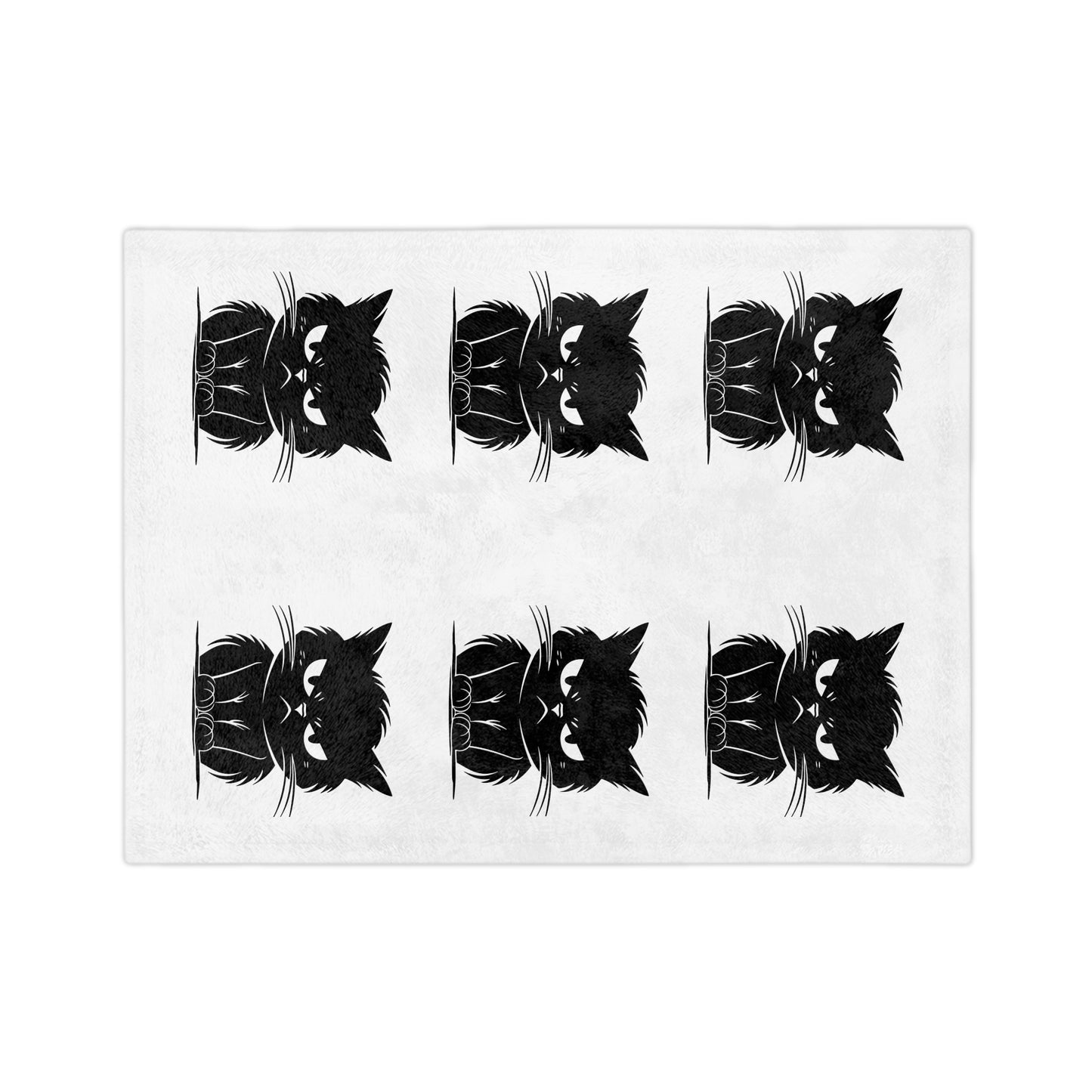 Angry Cat Velveteen Microfiber Blanket