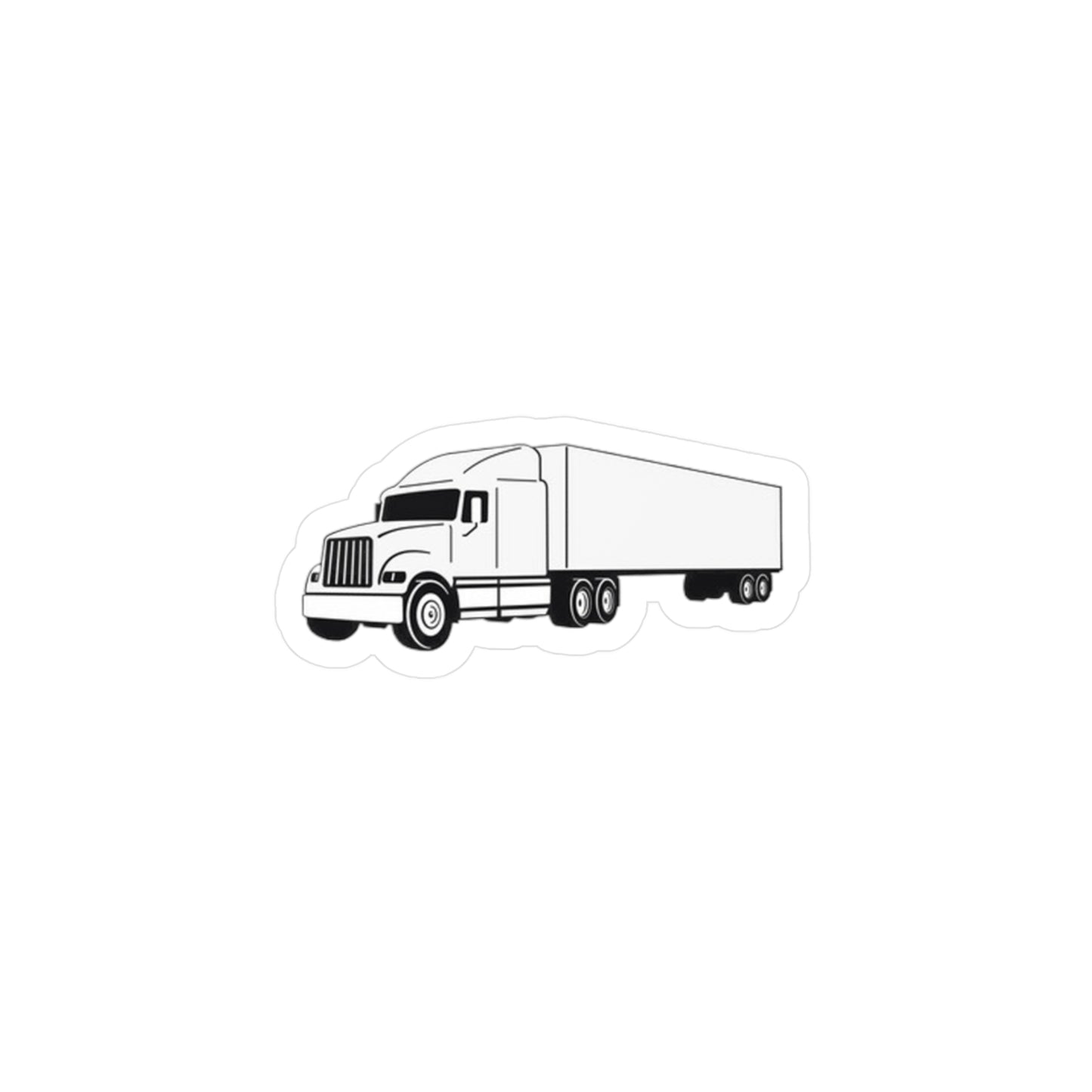Semi Truck Vinyl Decal